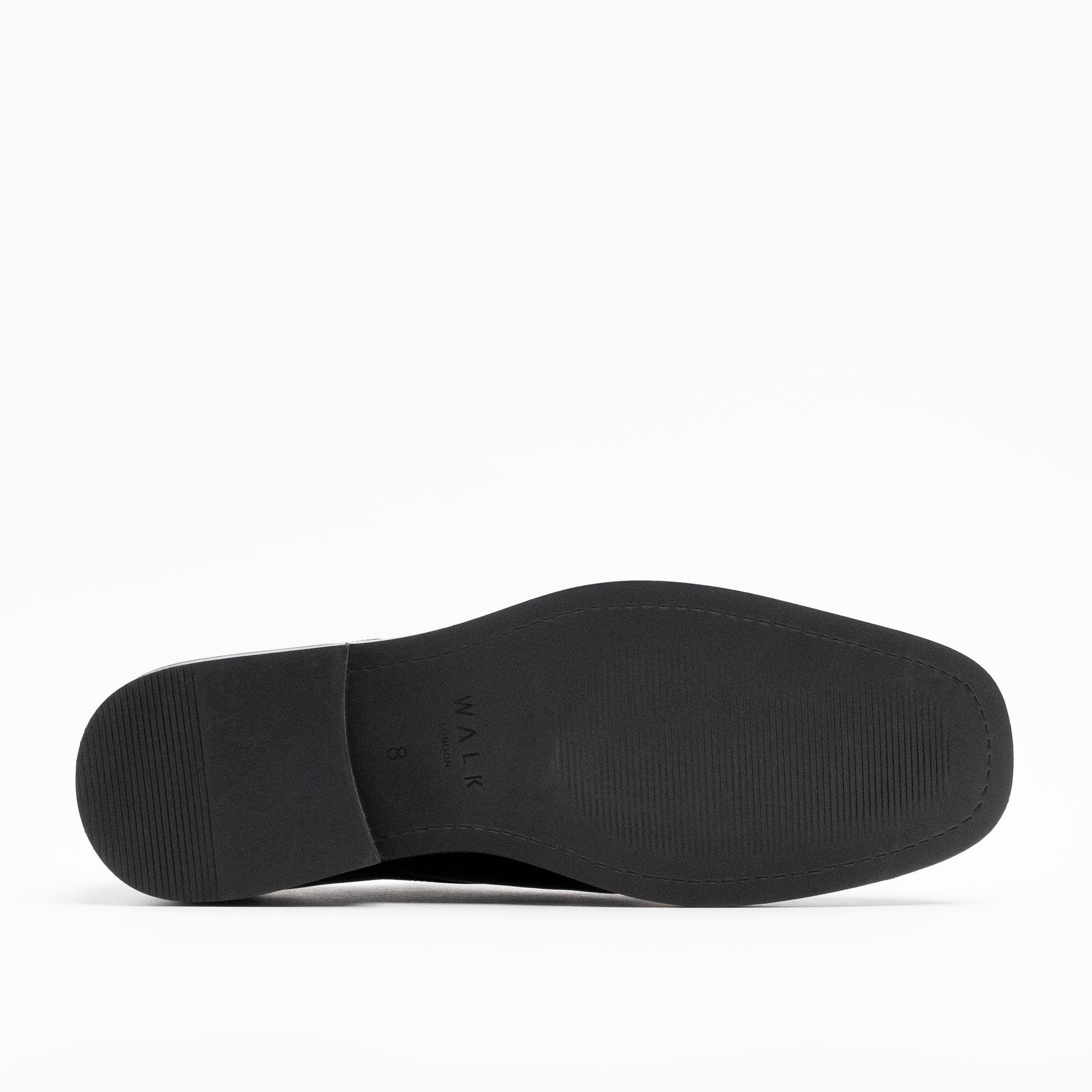 Walk London Alex Derby Shoe - Black Leather