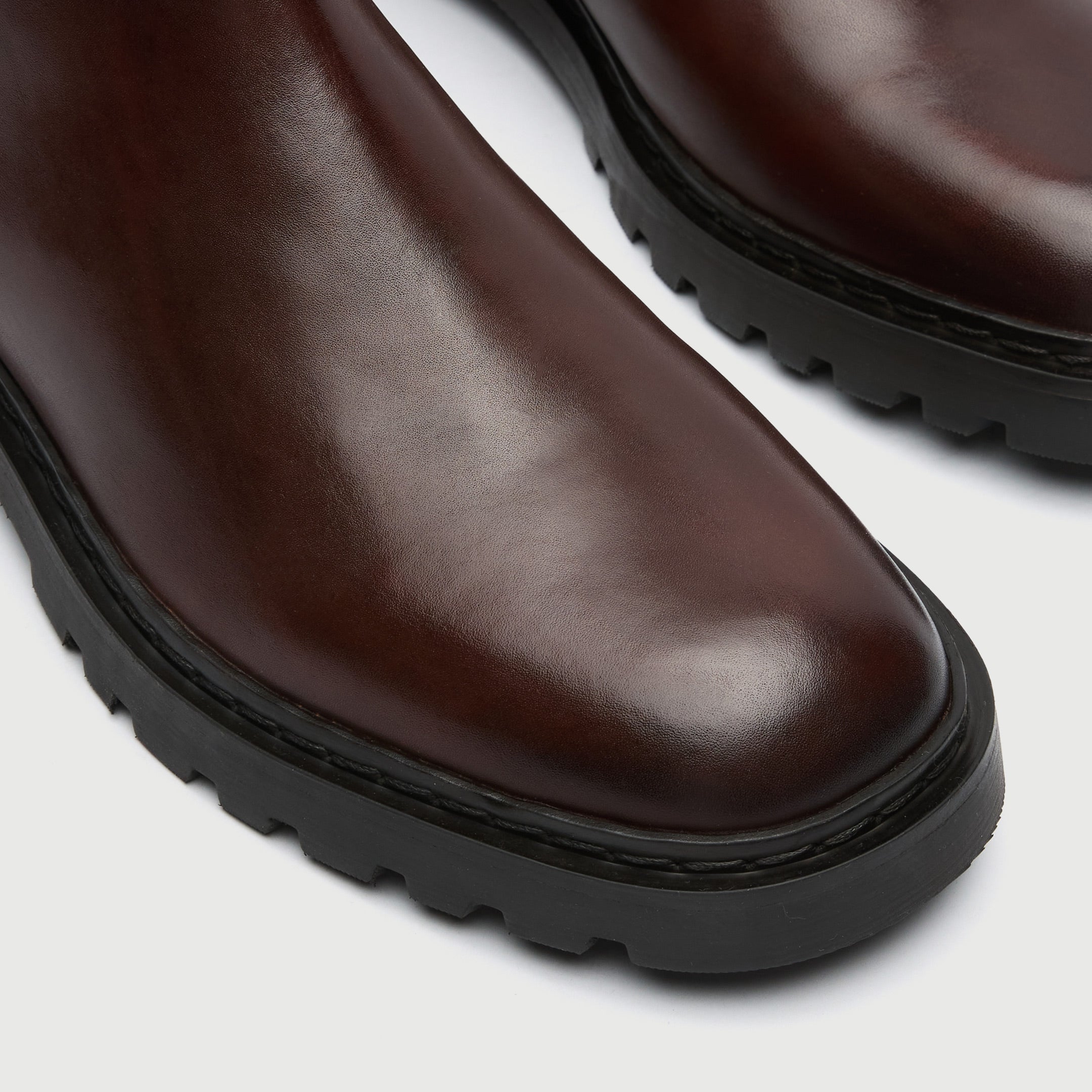 WALK London Mens Milano Inside Zip Boot in Brown Leather