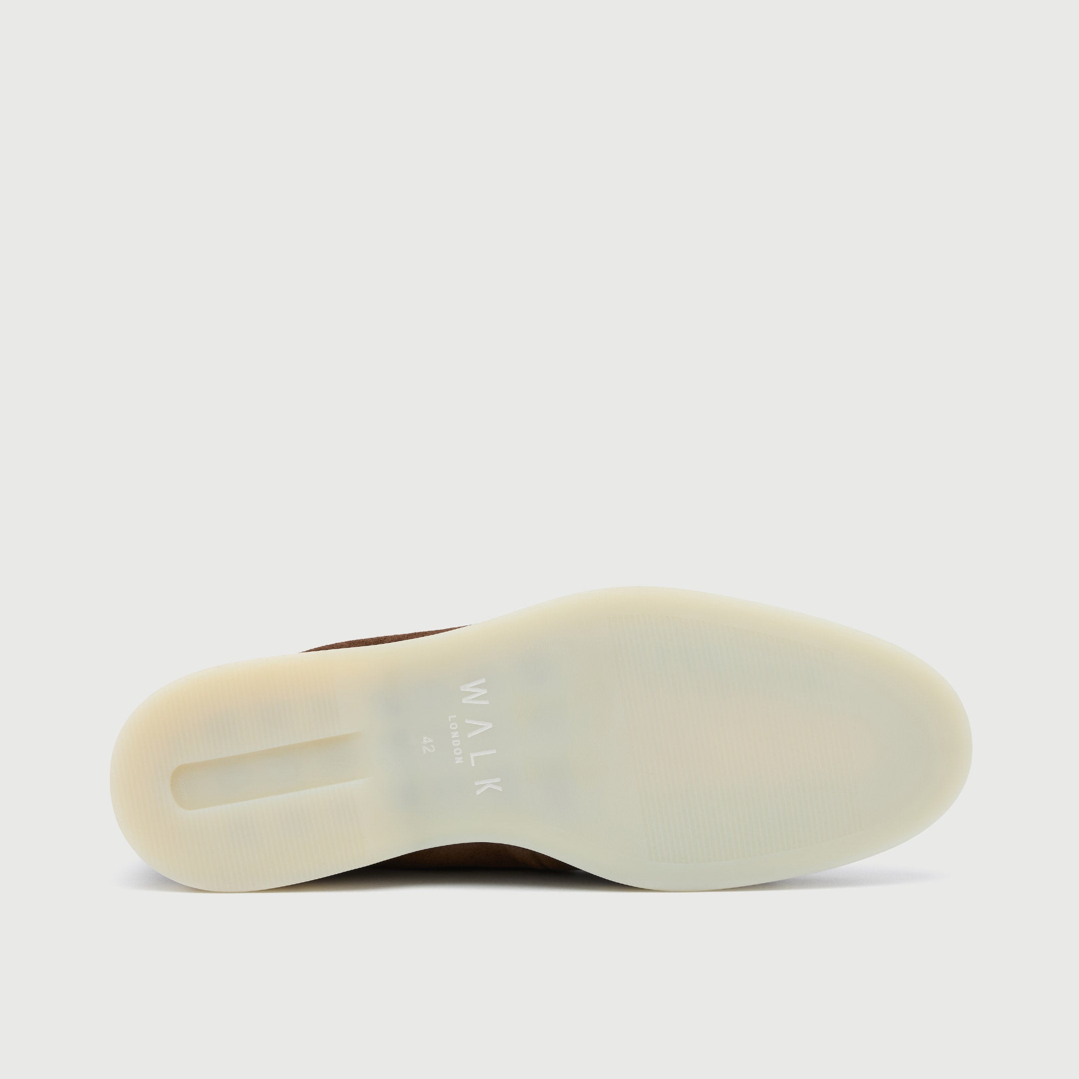 Walk London Mens Monaco Slip On Loafer in Brown Suede