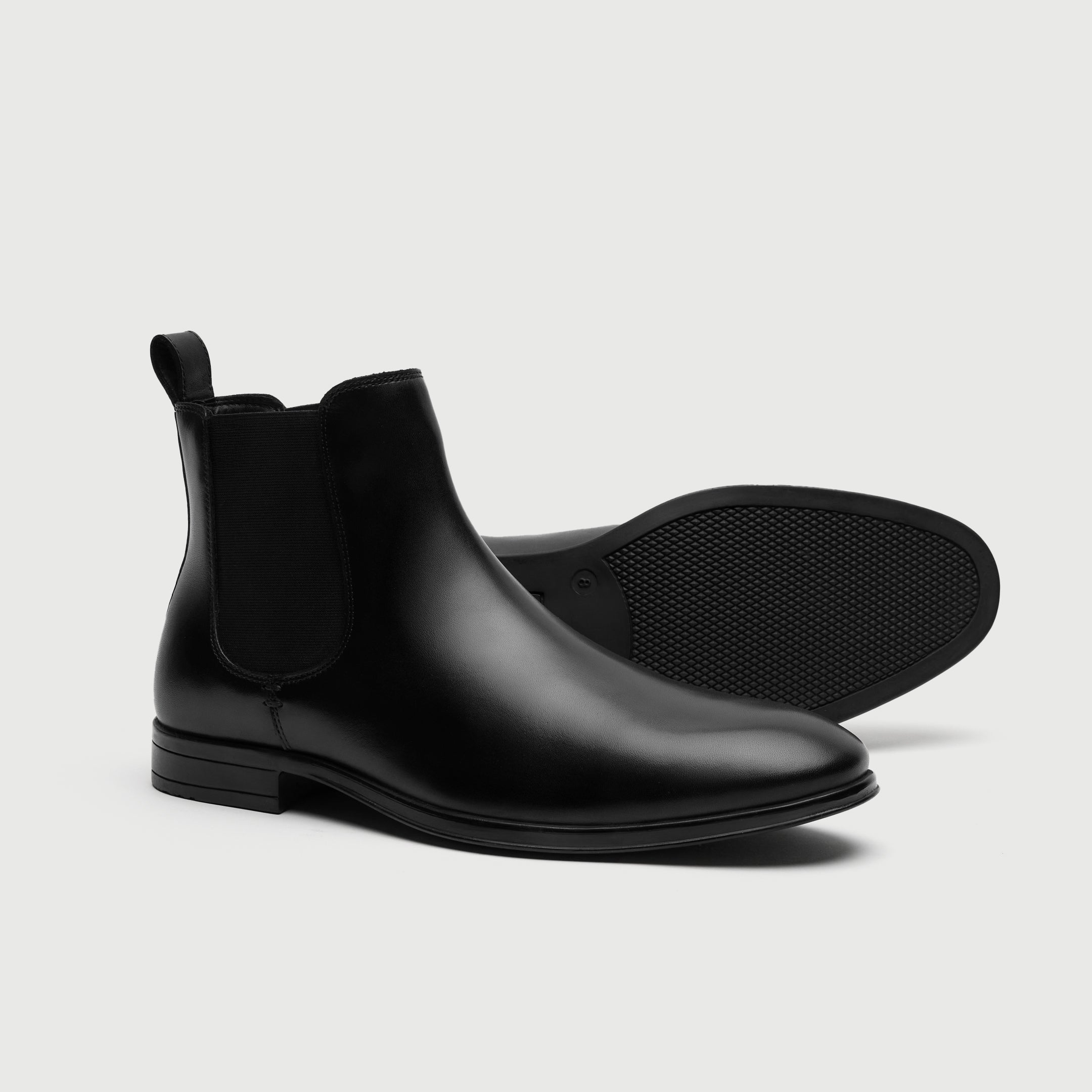 Walk London Oscar Chelsea Boot in Black Leather