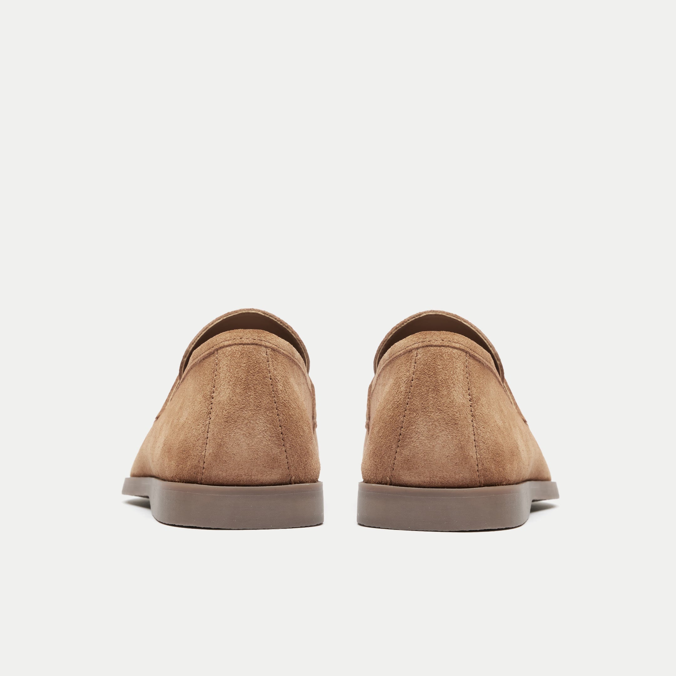 Walk London Mens Angelo Tassel Loafer - Tan Suede