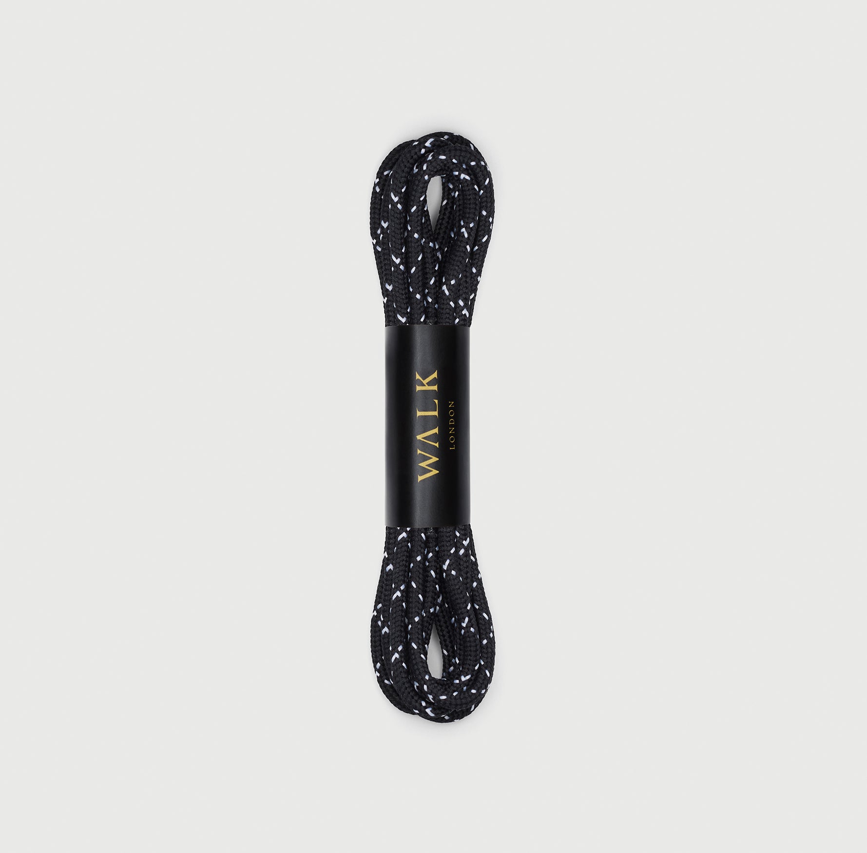 Black Round Braided Lace - 140cm