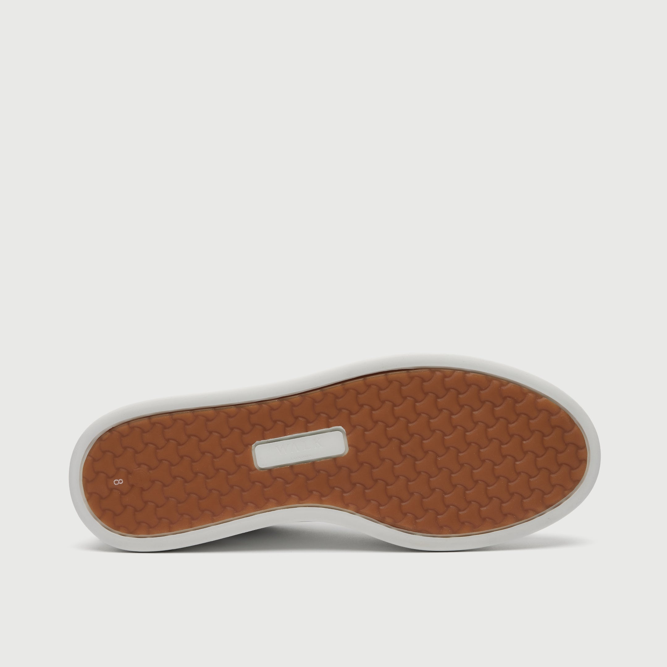 Walk London Mens California Trainer | White Leather and Suede