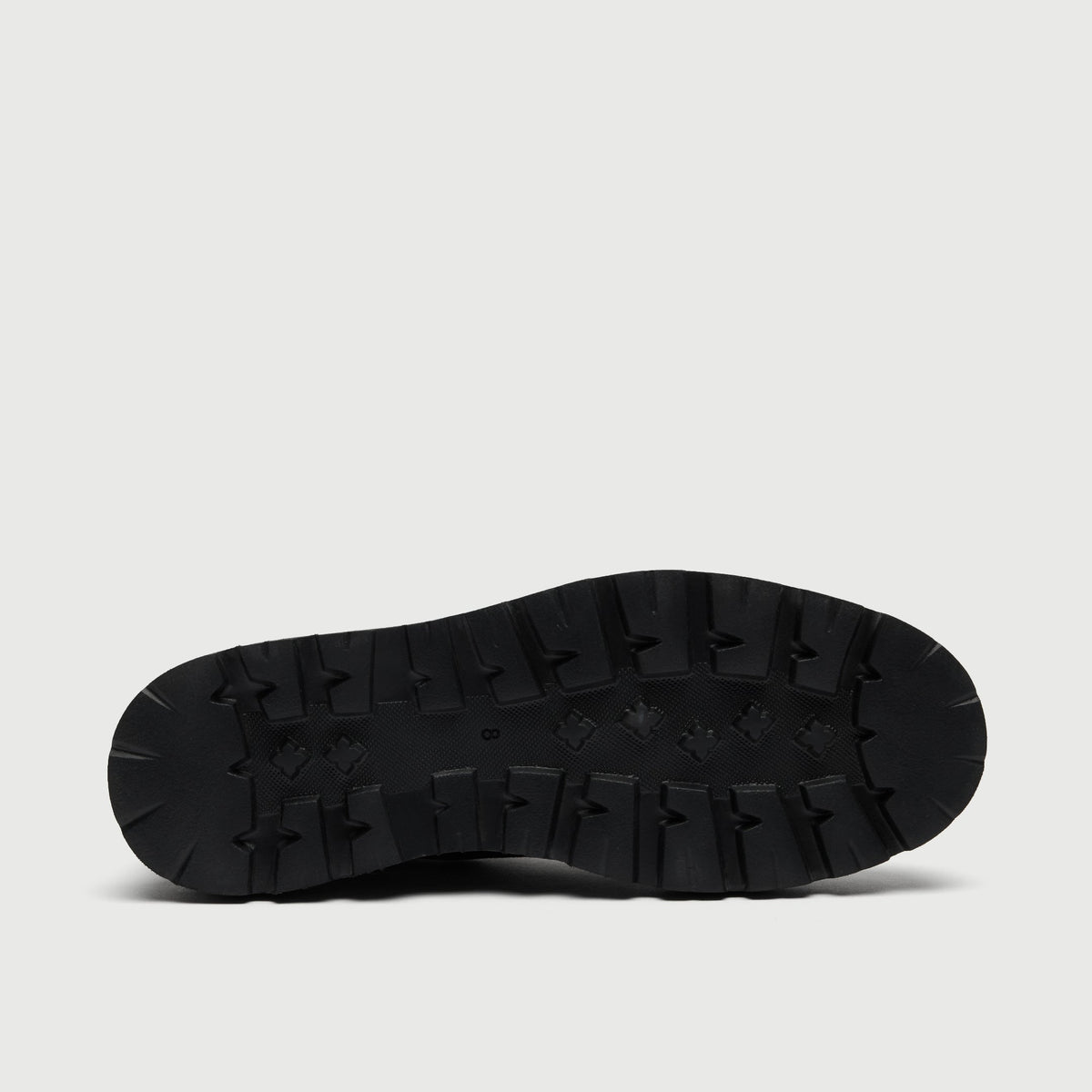 Walk London Clapham Lace Boot in black lug sole