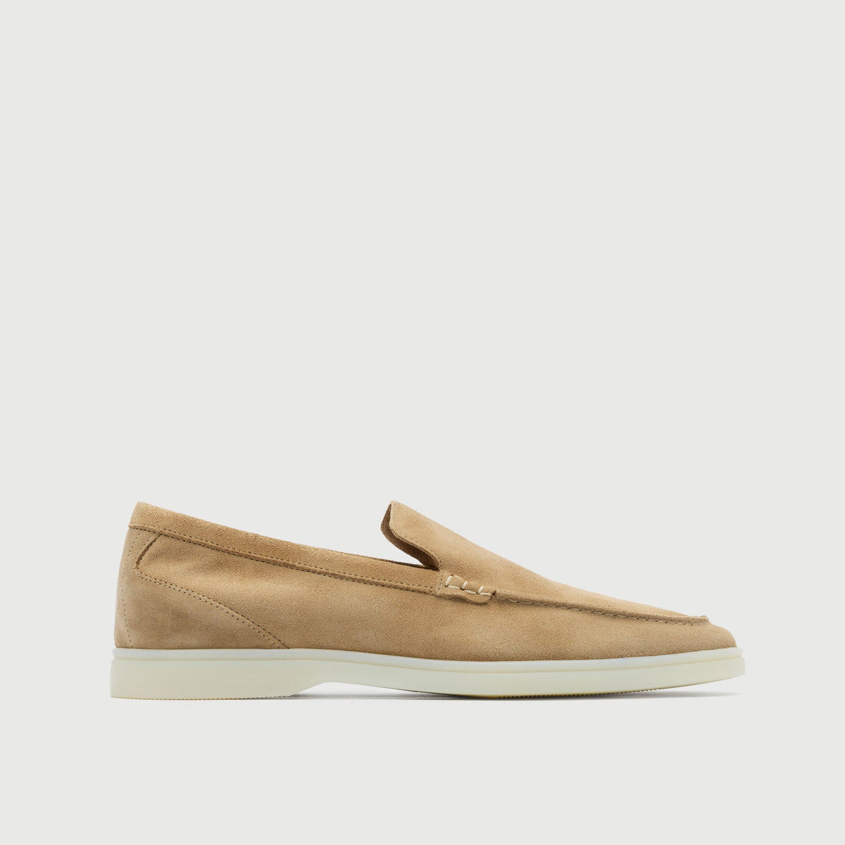 Monaco Slip On Loafer Taupe Suede | Mens Loafers | Walk 