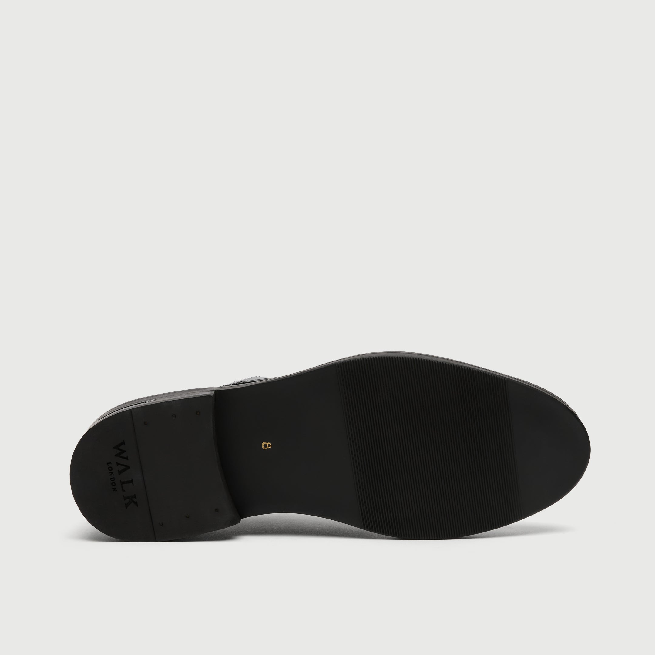 WALK London Men's Oliver Derby Shoe in Black Patent Leather