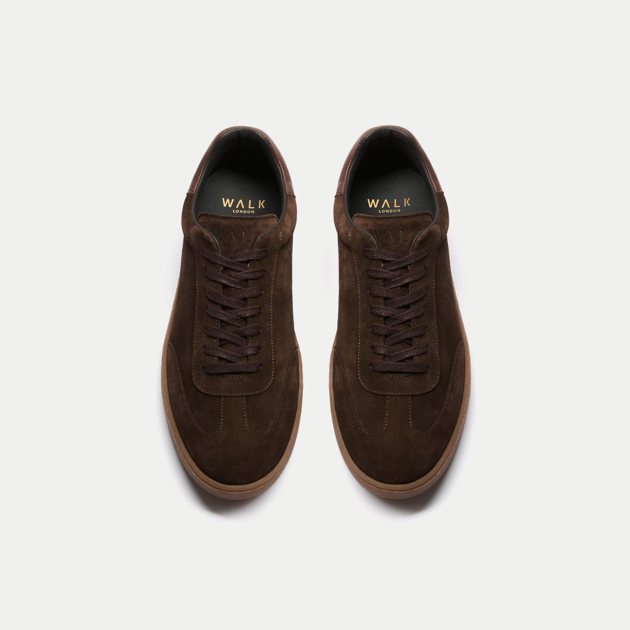 Mens Porto Trainer in Brown Suede | Walk London