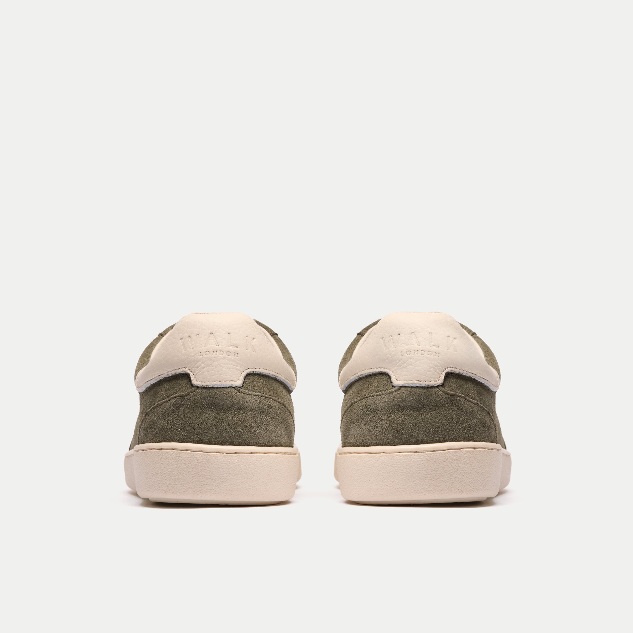 Mens Porto Trainer in Olive Suede | Walk London