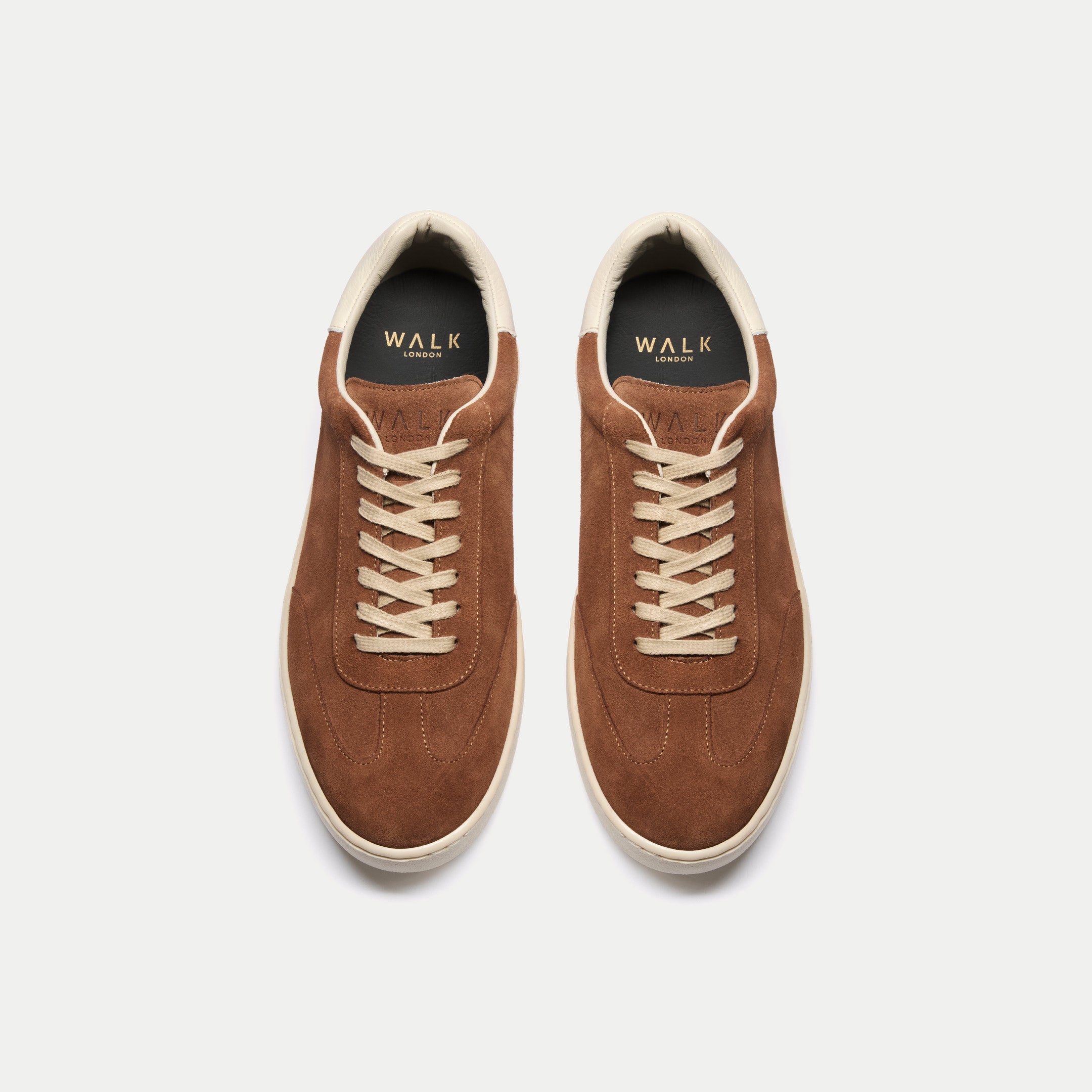 Mens Porto Trainer in Tan Suede | Walk London