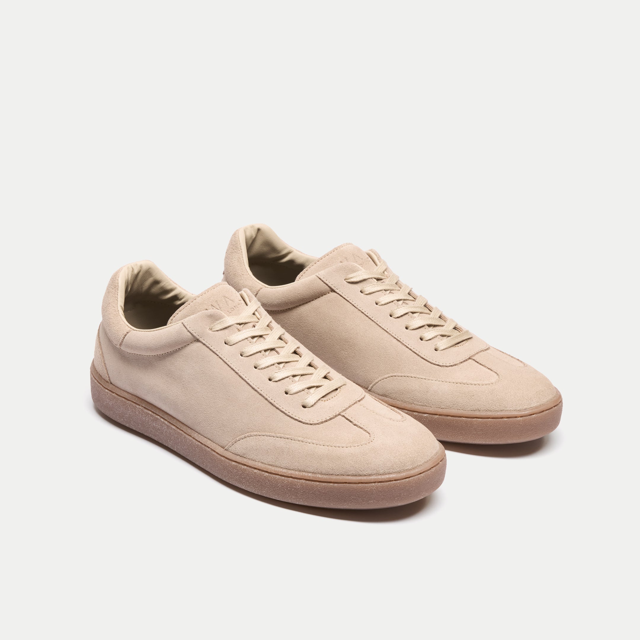 Mens Porto Trainer in Stone Suede | Walk London