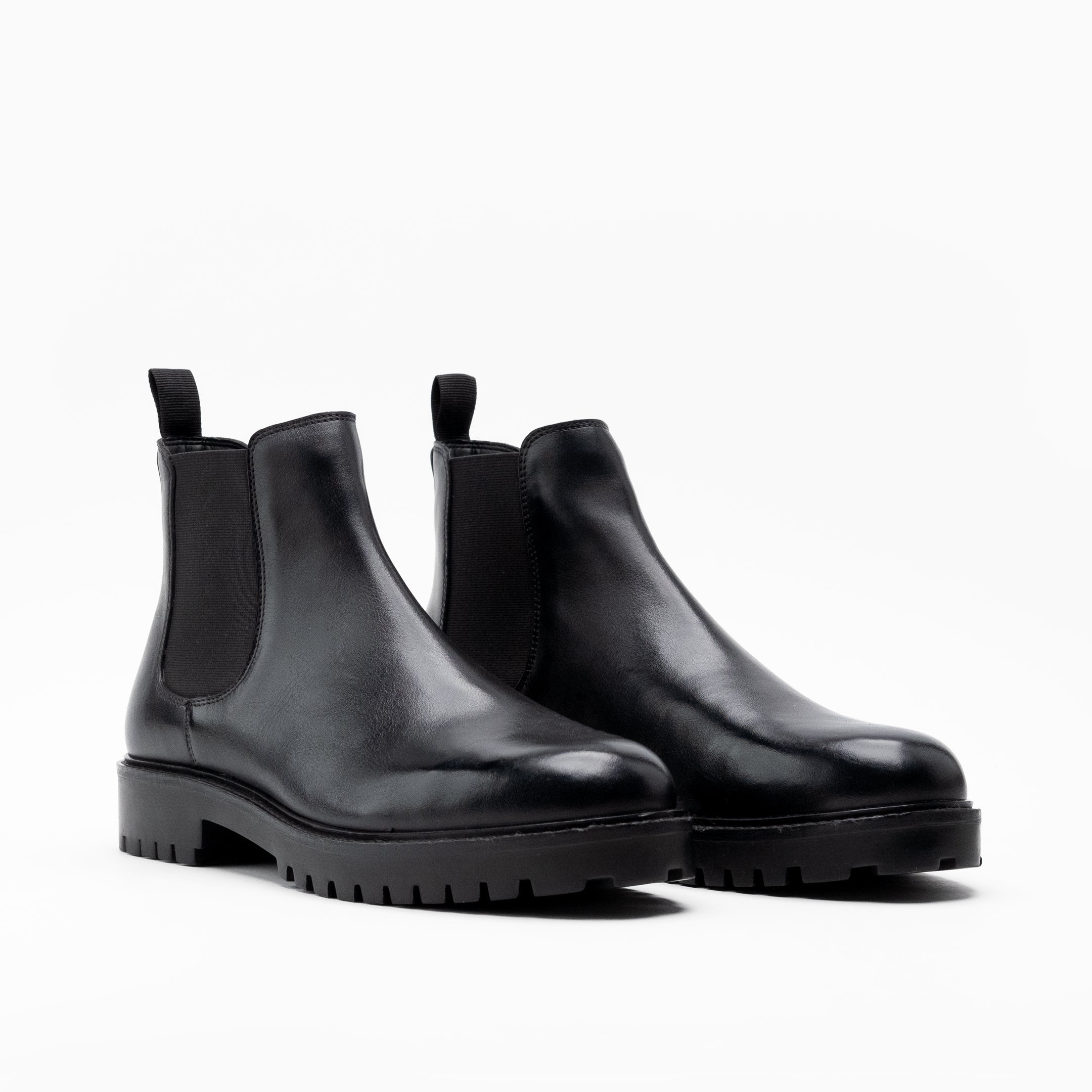 WALK London Sean Chelsea Boot Black Leather