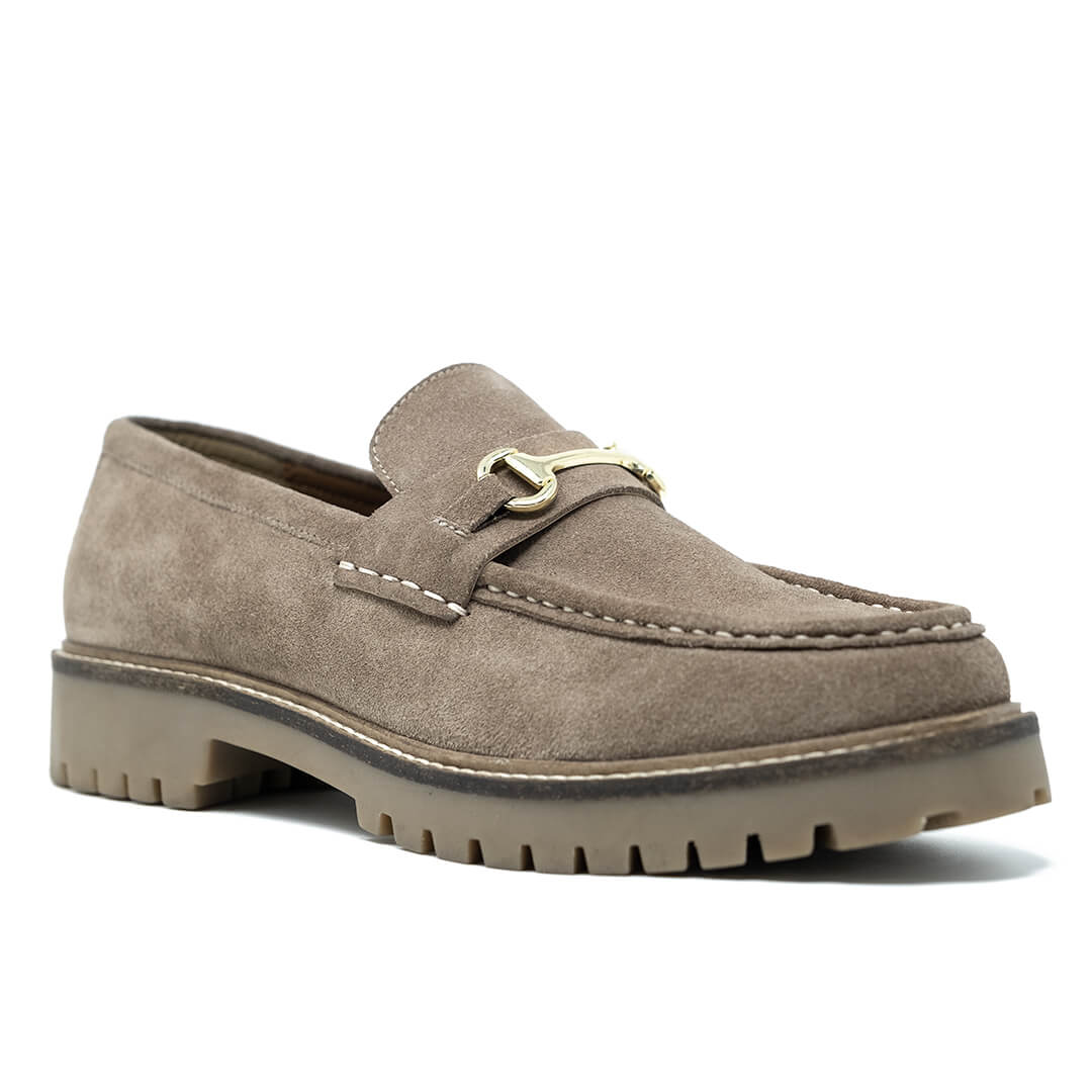 Sean Trim Loafer - Stone Suede