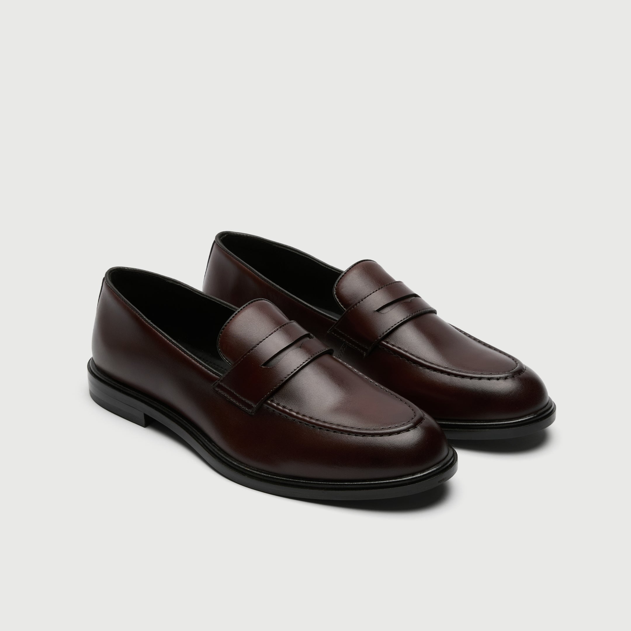 Walk London Putney Saddle loafer in brown leather