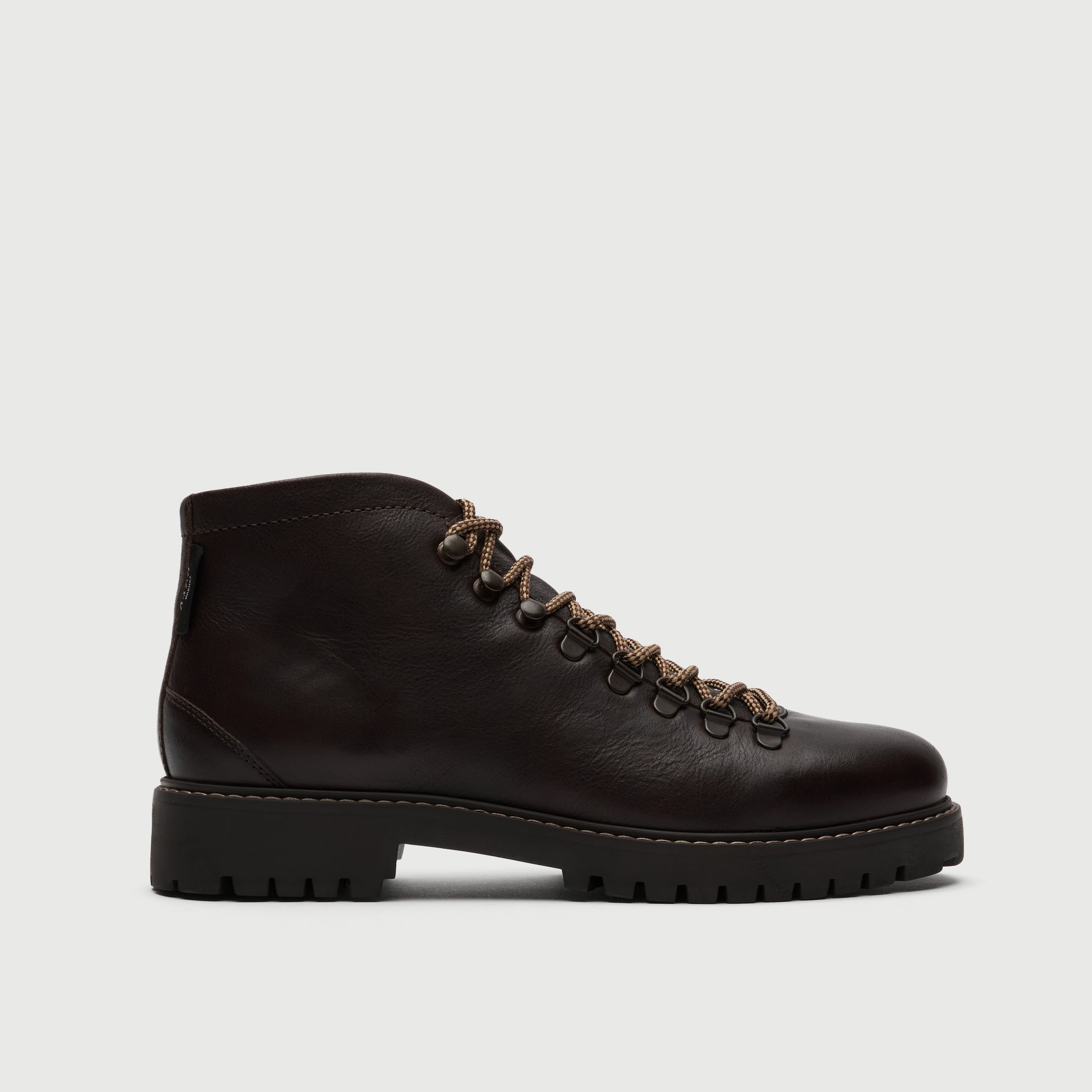 Walk London Sean low hiking boot in brown leather