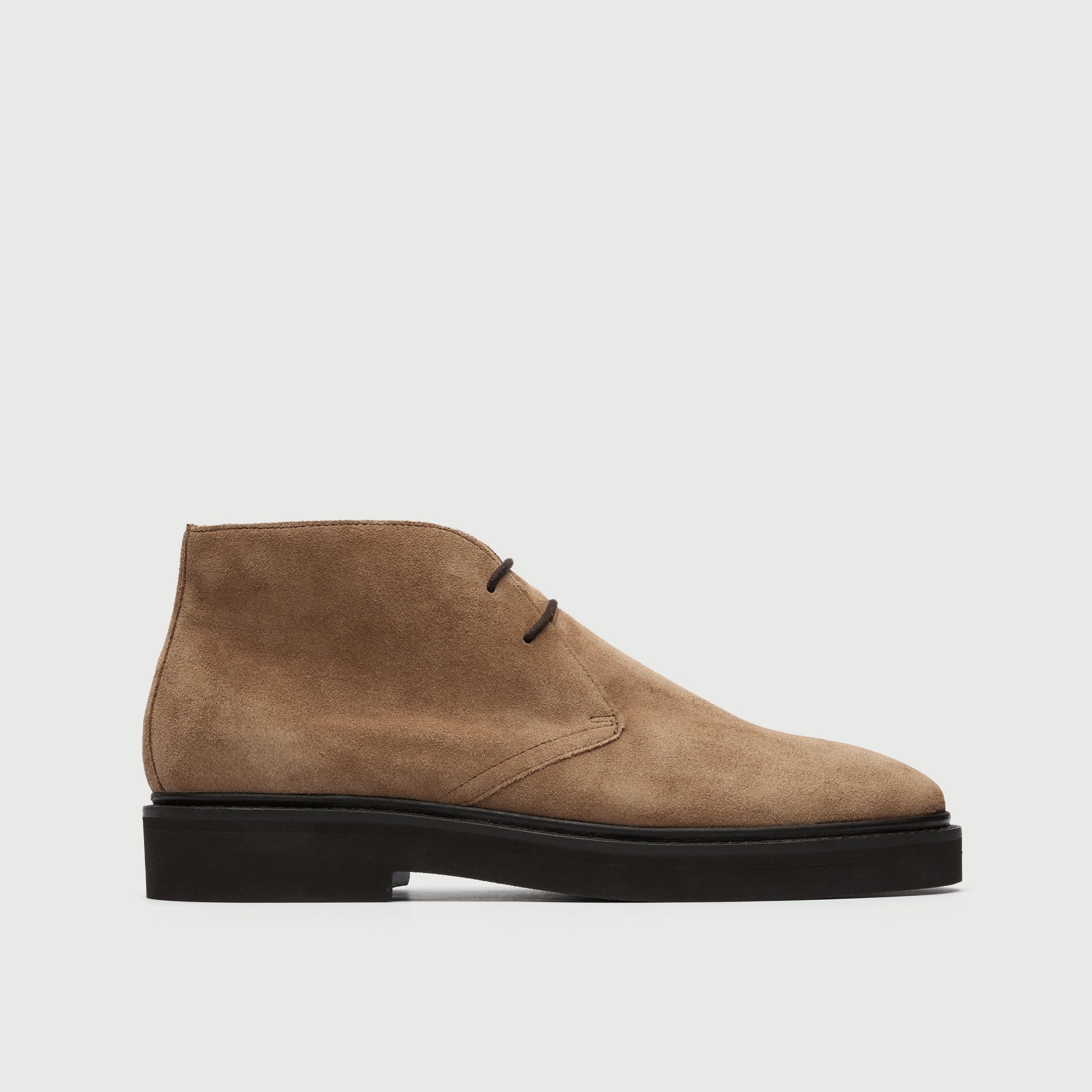 Walk London Mens Sloane Chukka Boot in Tan Suede