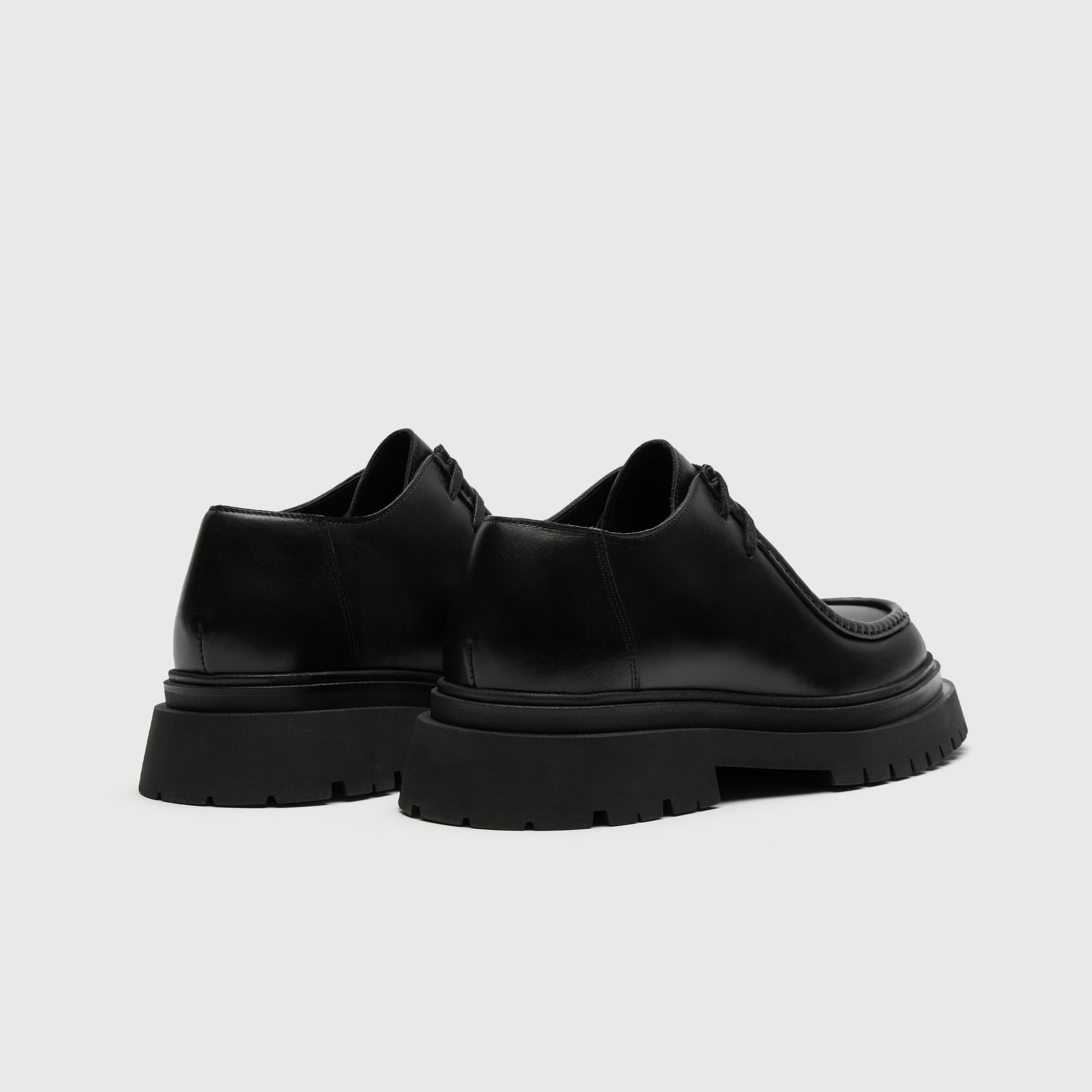 Walk London Soho apron shoe in black leather