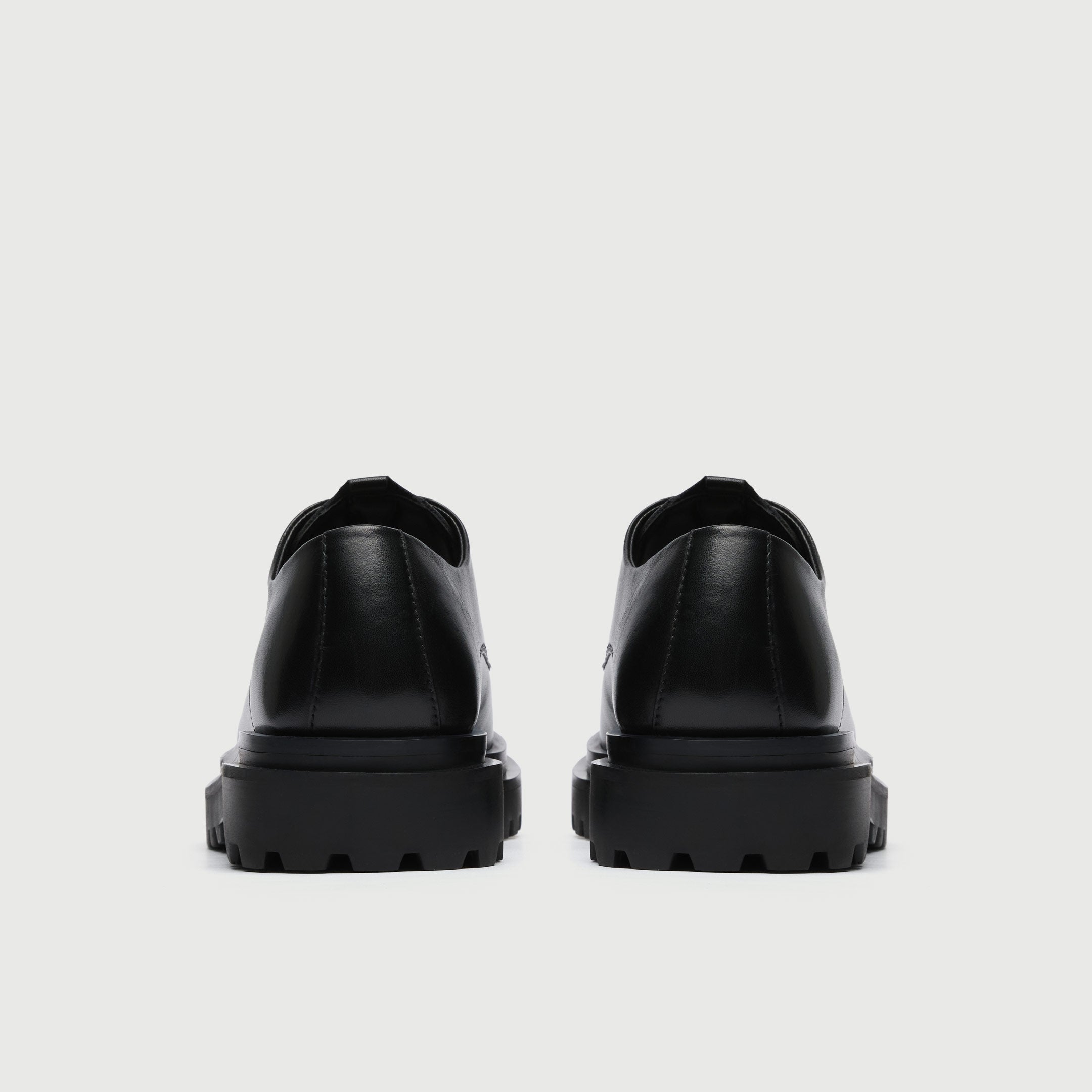 Walk London Mens - Sully Derby Shoe - Black Leather