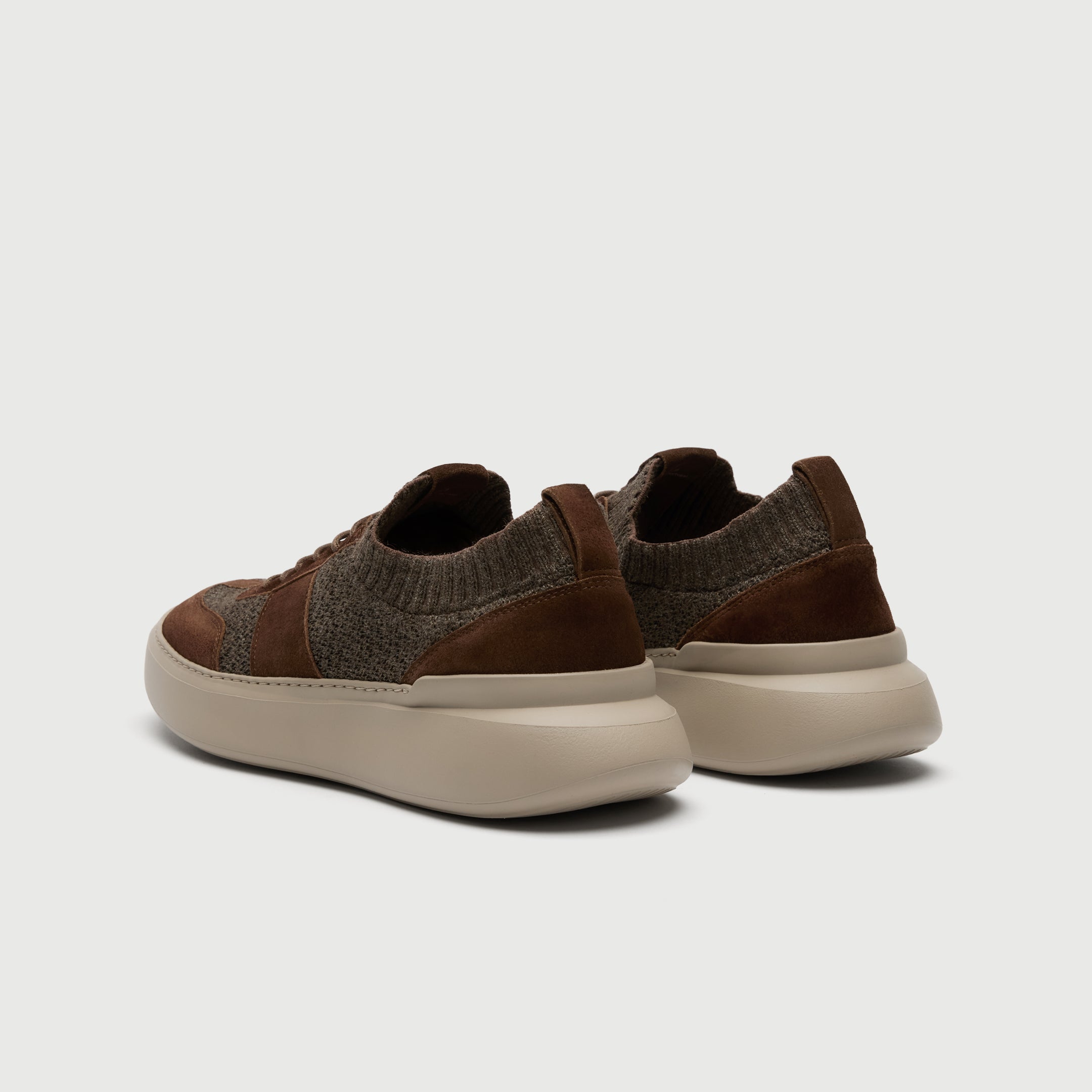 Walk London Mens Venice Trainer | Brown Suede