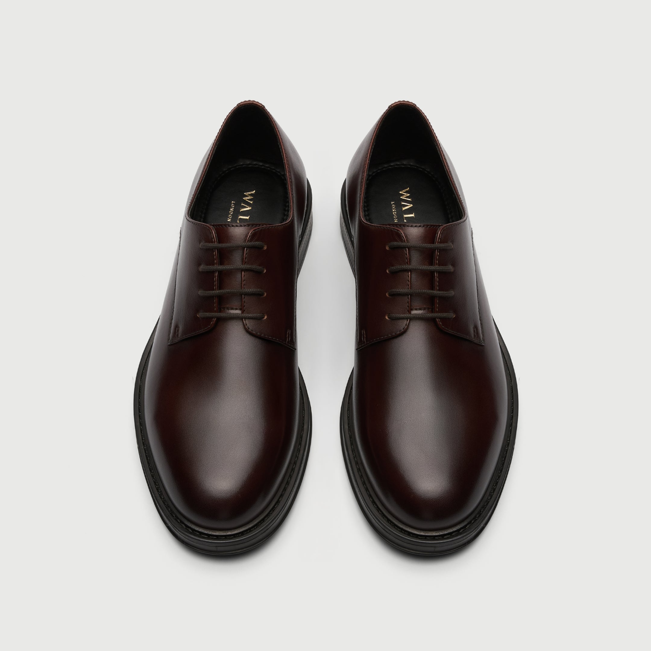Walk London Vincent Brown Leather Derby Shoe to view