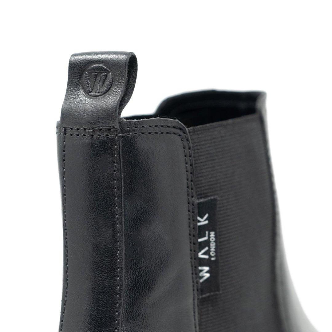 WALK London Austin Chelsea Black Leather
