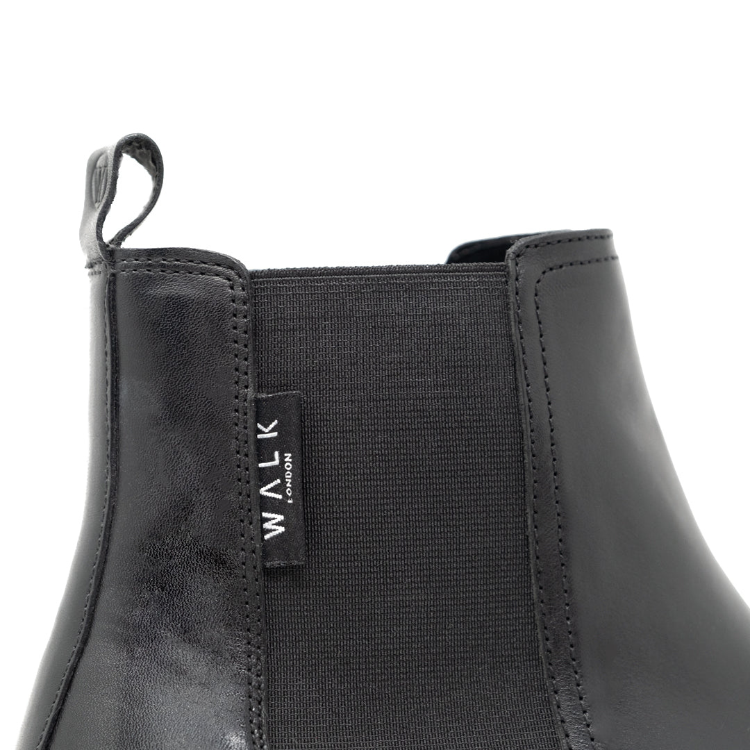WALK London Austin Chelsea Black Leather