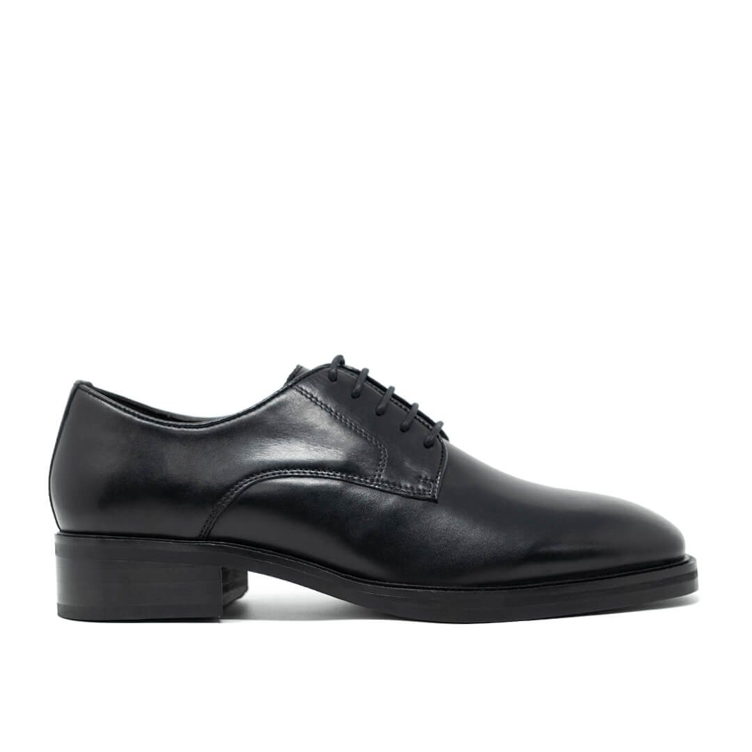 WALK London Austin Derby Black Leather