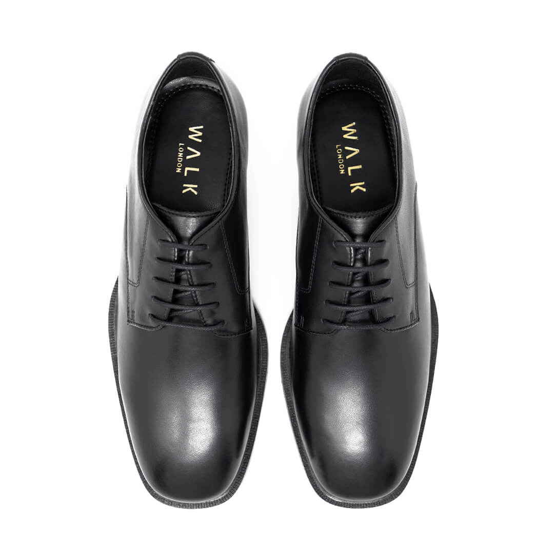 WALK London Austin Derby Black Leather