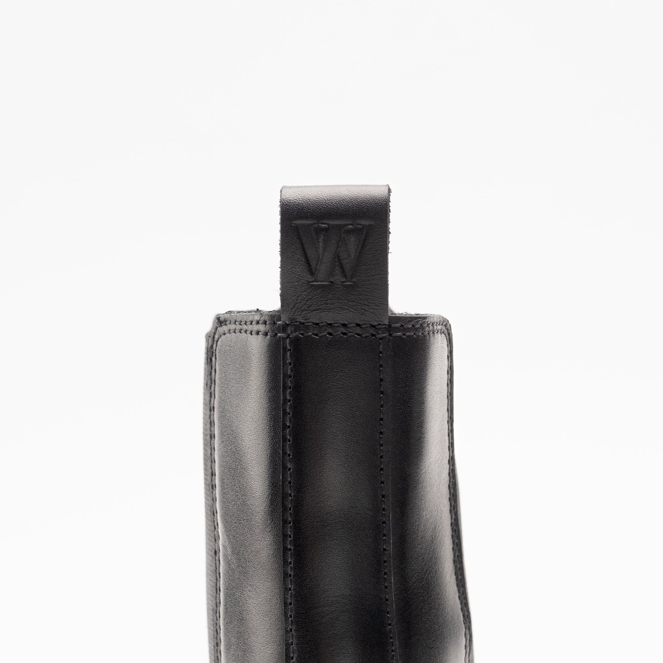 Walk London Mens Brooklyn Chelsea Boot in Black Leather