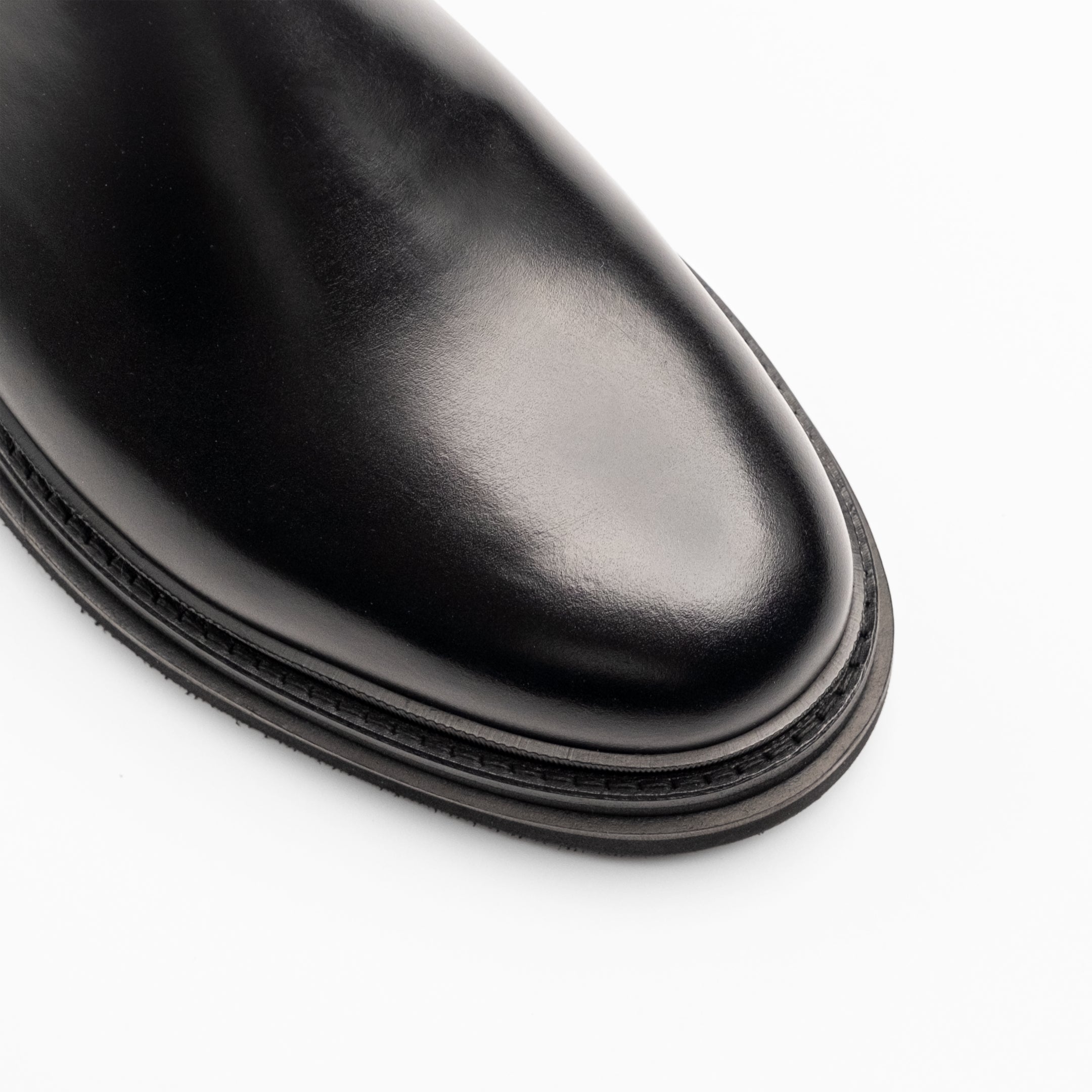 Walk London Mens Brooklyn Chelsea Boot in Black Leather