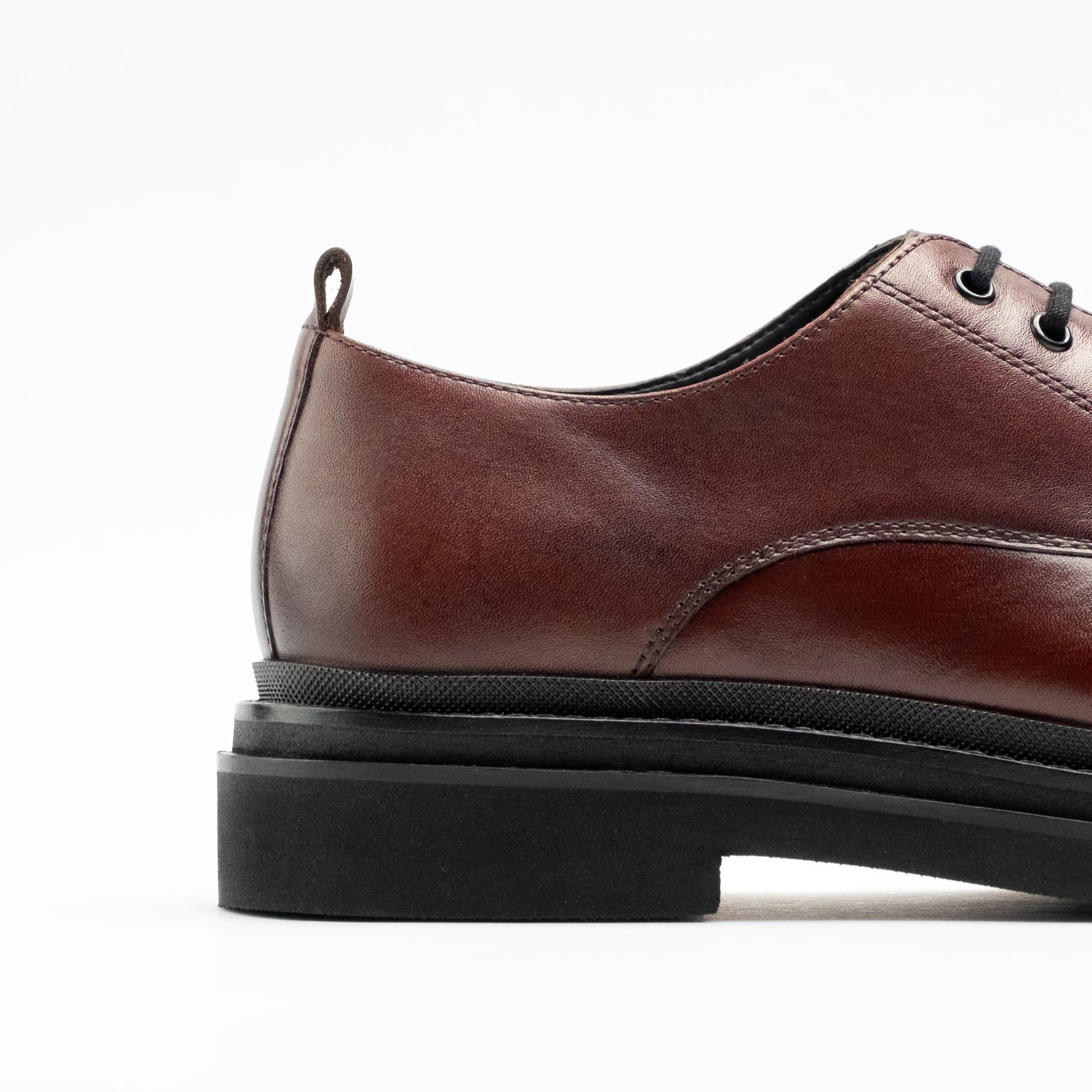 Walk London Brooklyn Derby Shoe - Brown Leather