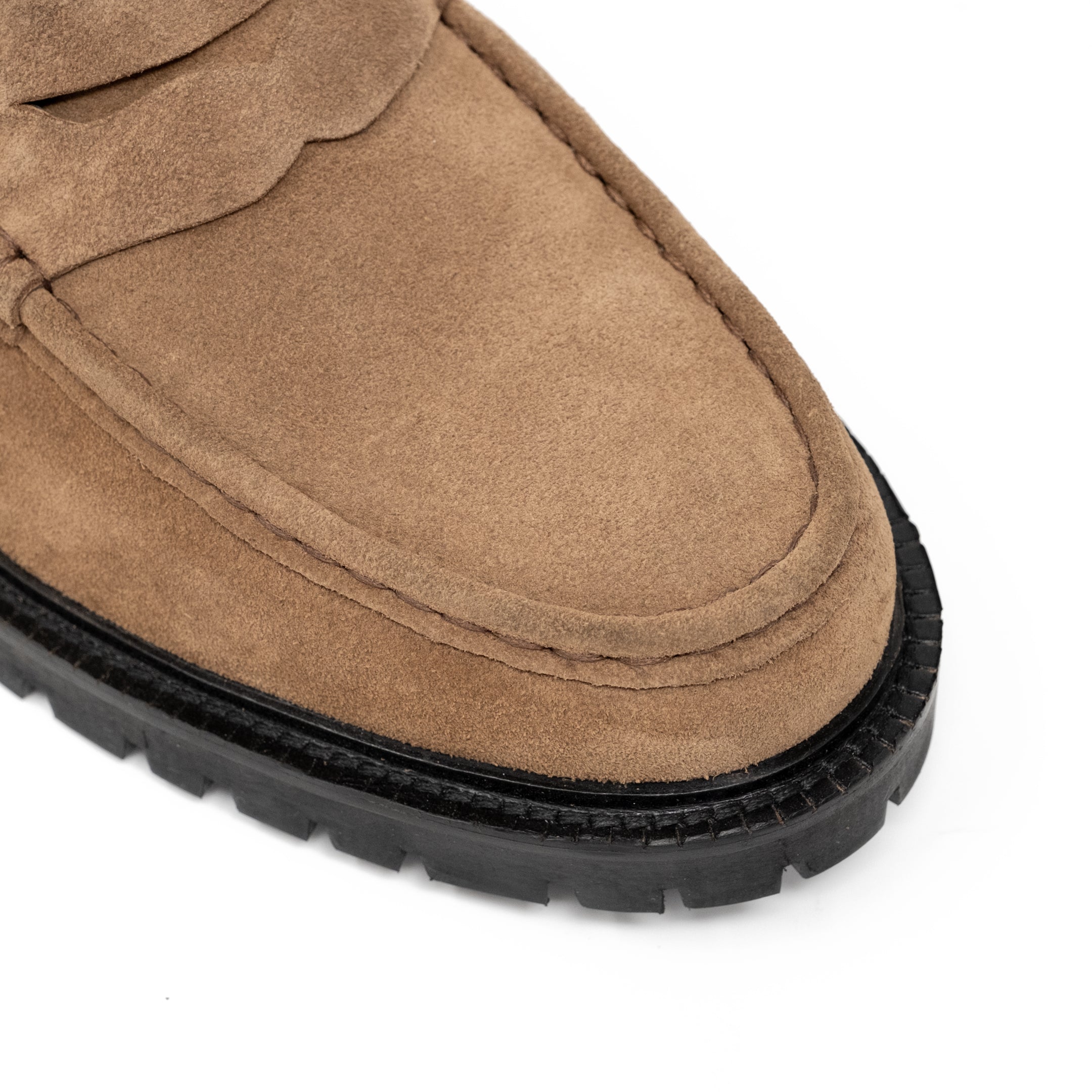 Walk London Campus Saddle Loafer: Apron Toe Detail