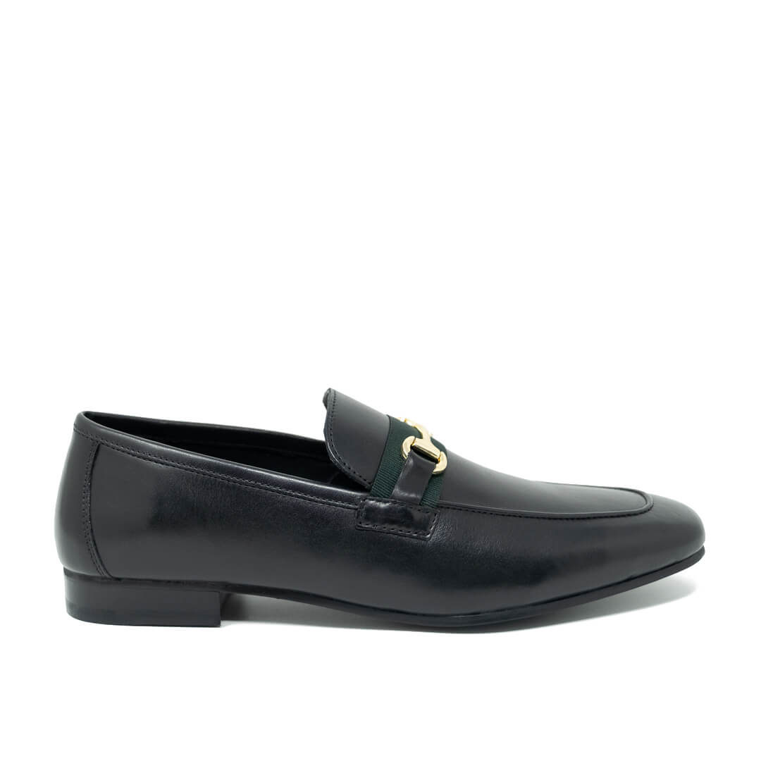 WALK London Capri Trim Loafer Black Leather