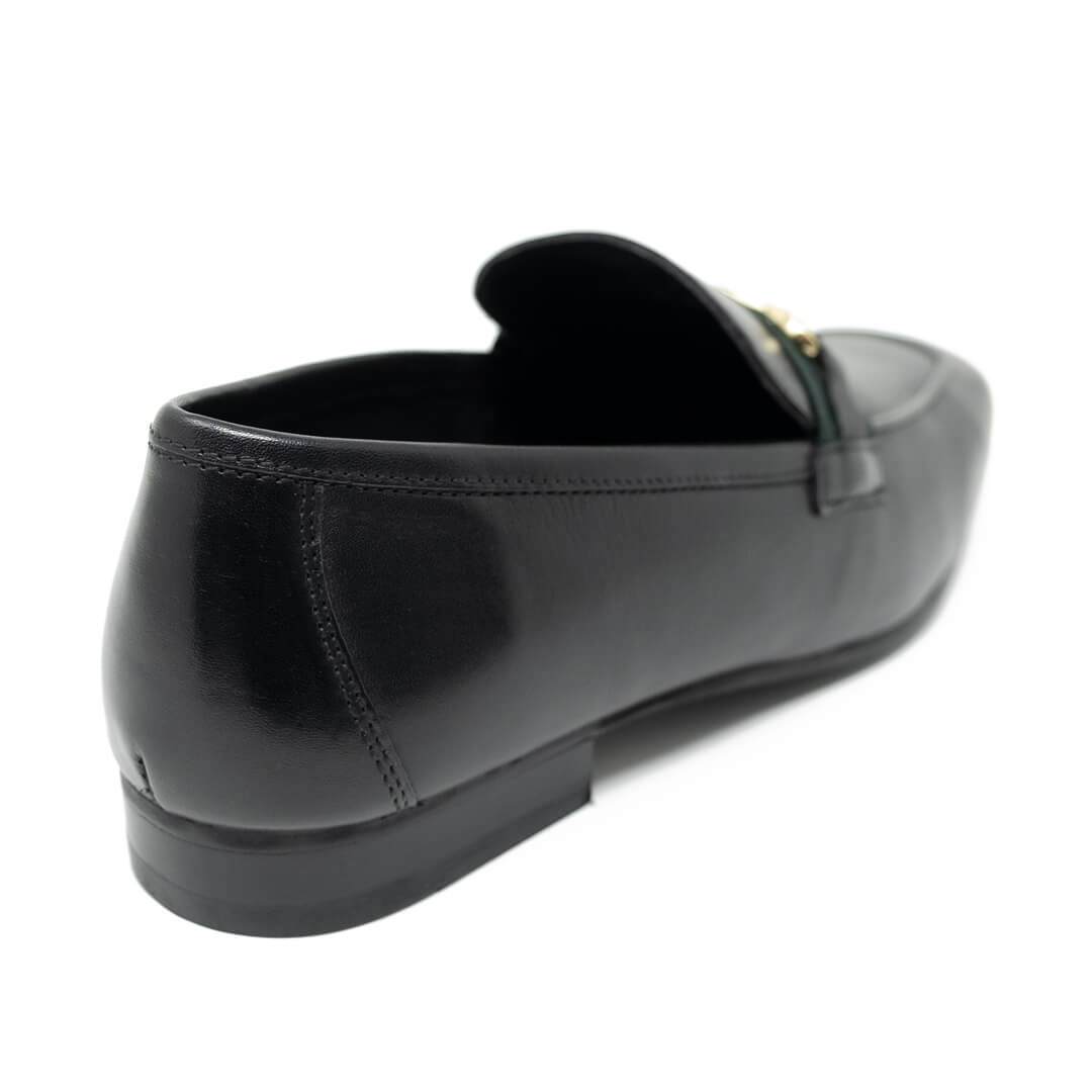WALK London Capri Trim Loafer Black Leather