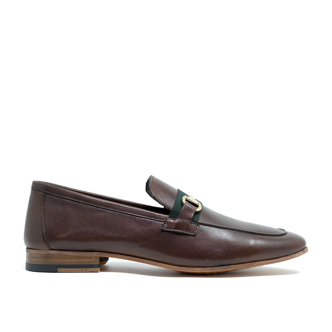 WALK London Capri Trim Loafer Brown Leather