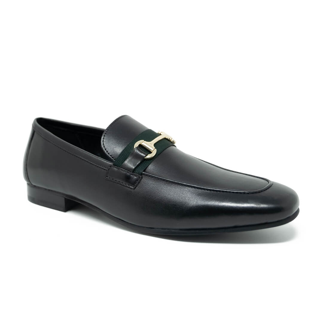 WALK London Capri Trim Loafer Black Leather