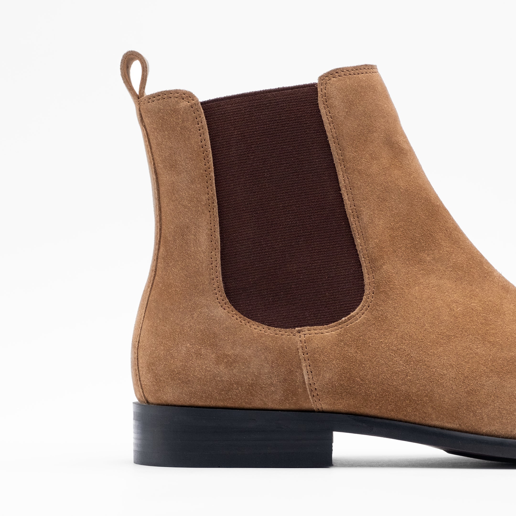 Walk London Mens City Chelsea Boot in Tan Suede