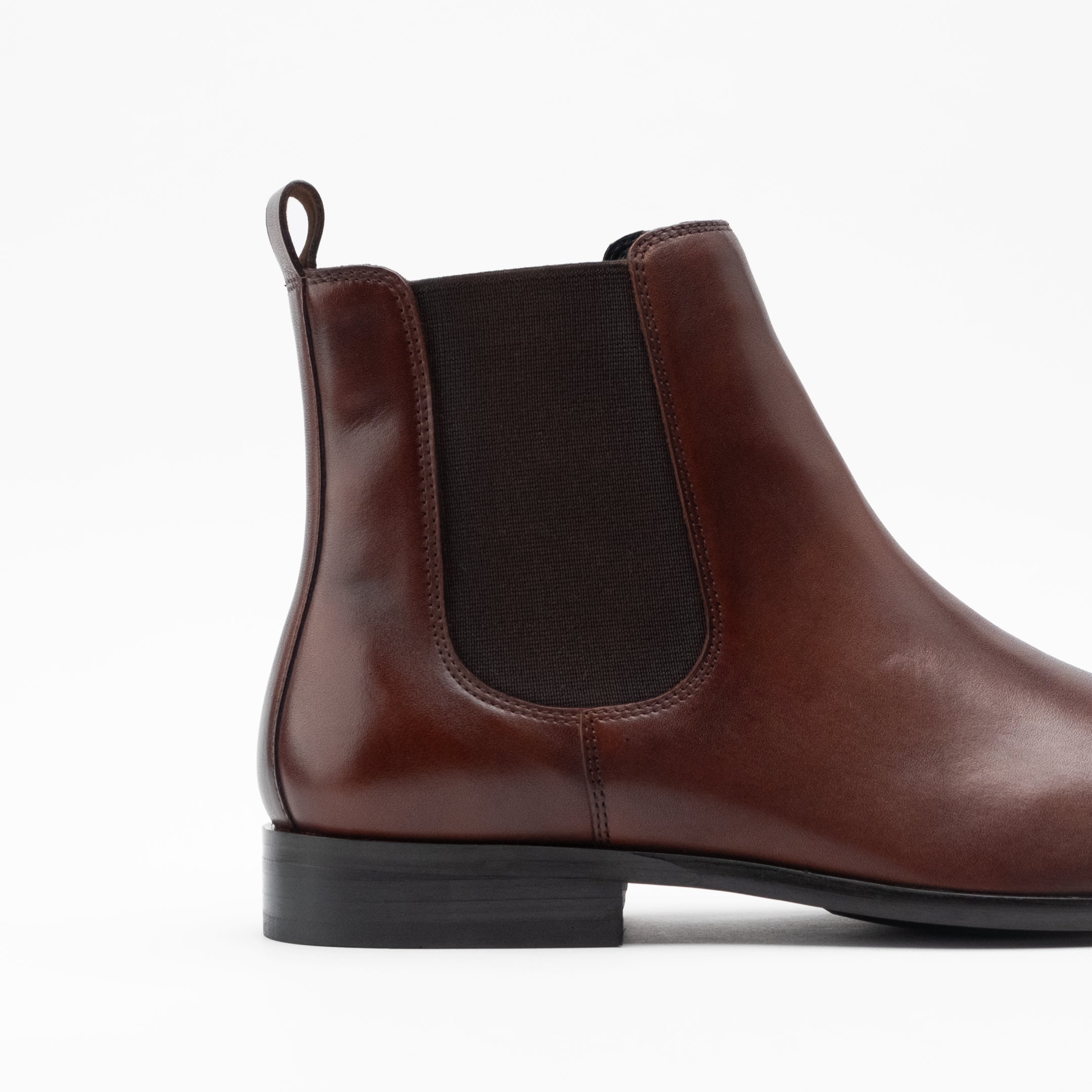 Walk London Mens City Chelsea Boot in Brown Leather