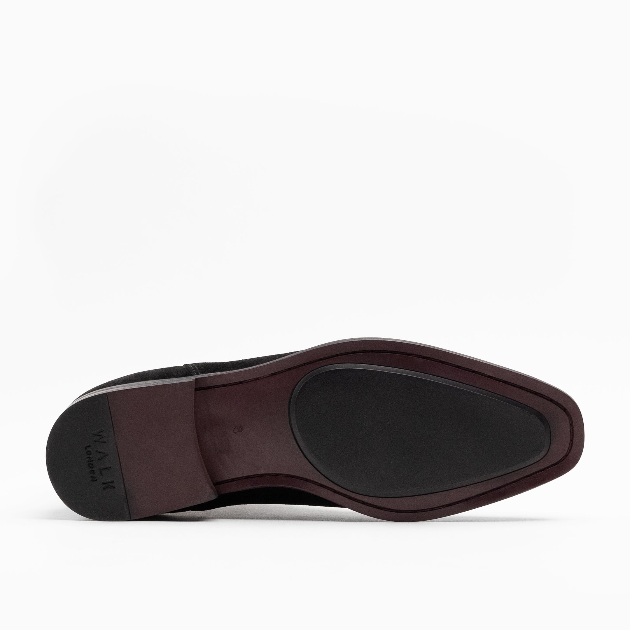 Walk London Mens City Chelsea Boot in Black Suede