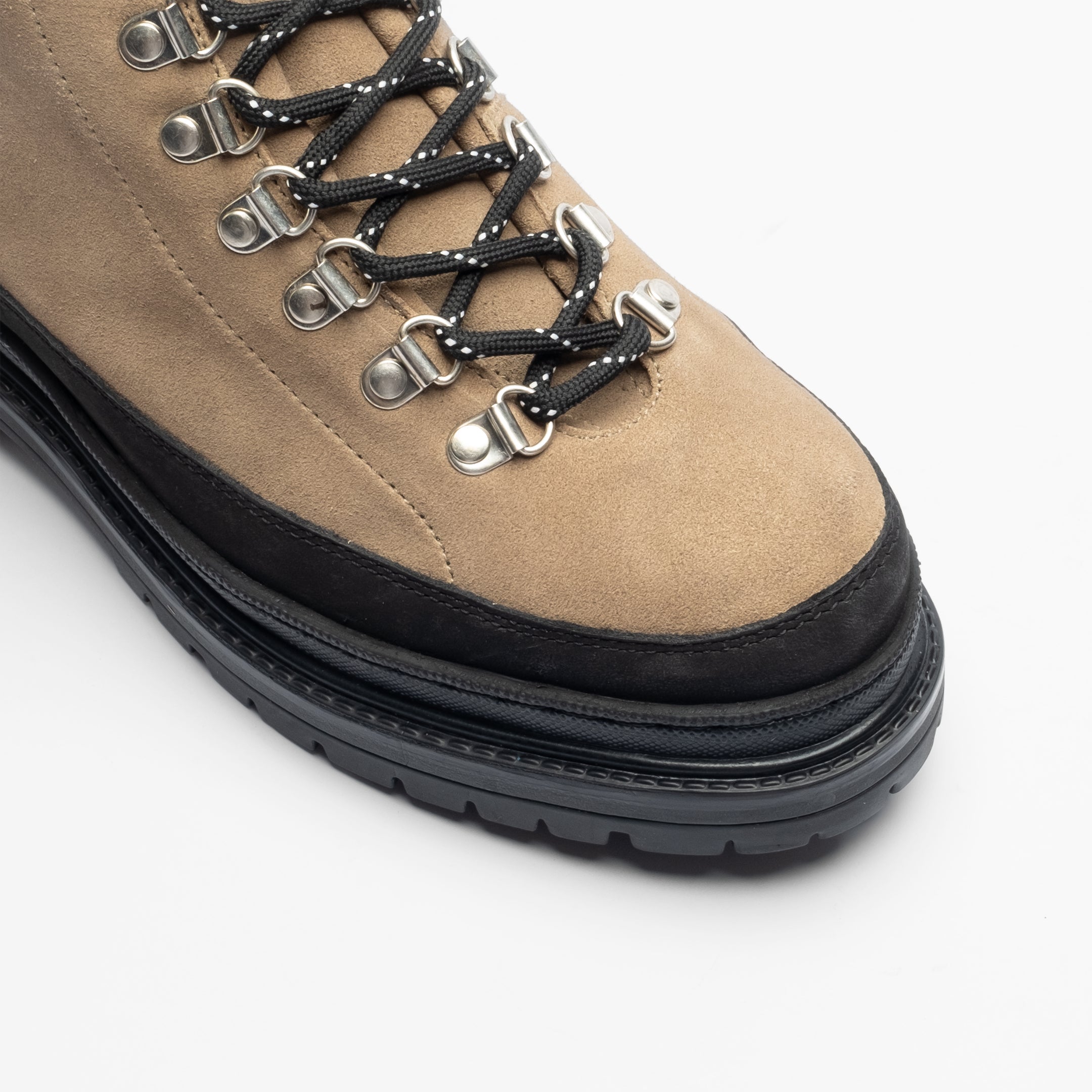 Walk London Mens Element Hiking Boot in Taupe Leather