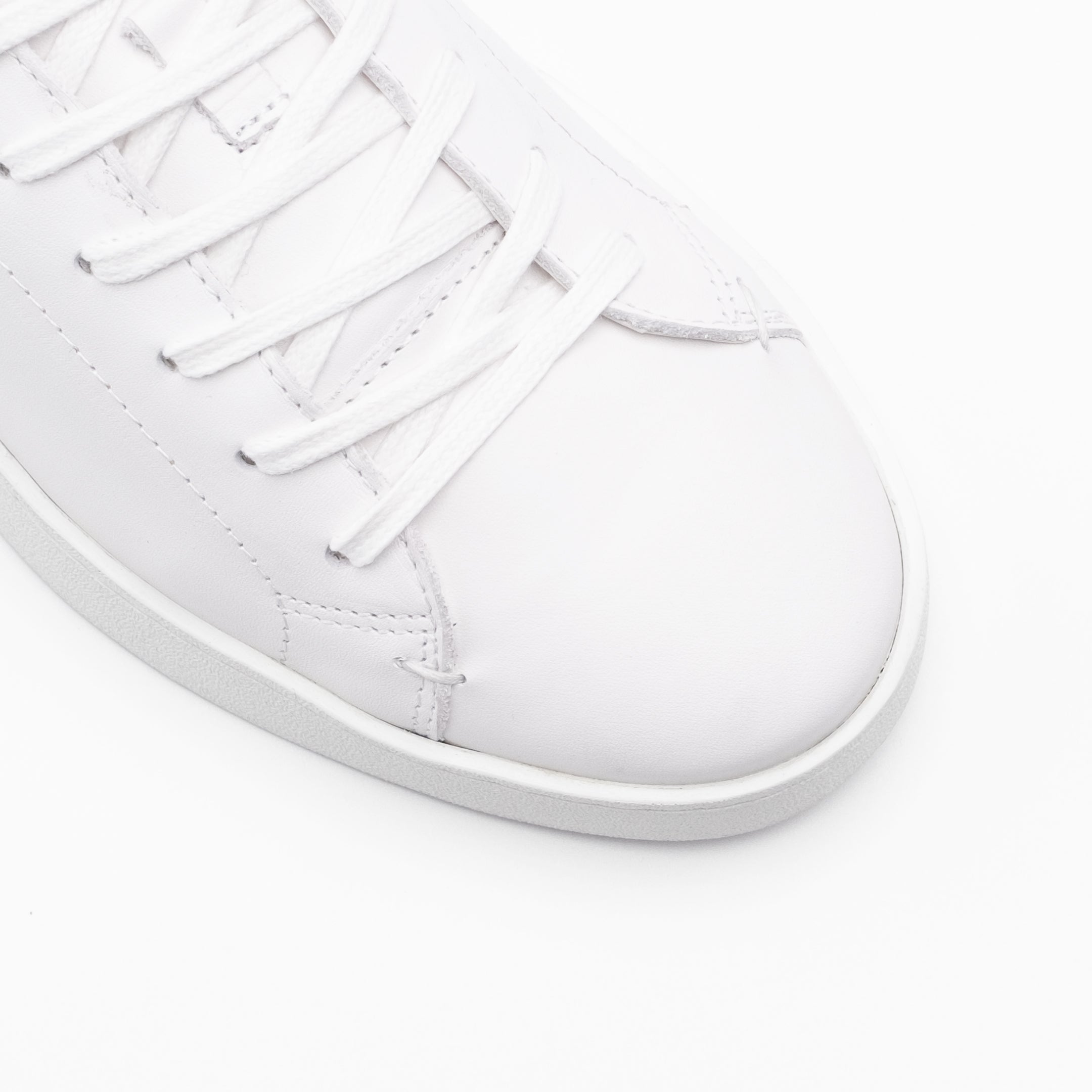 Walk London Mens Marco Trainer in White Leather