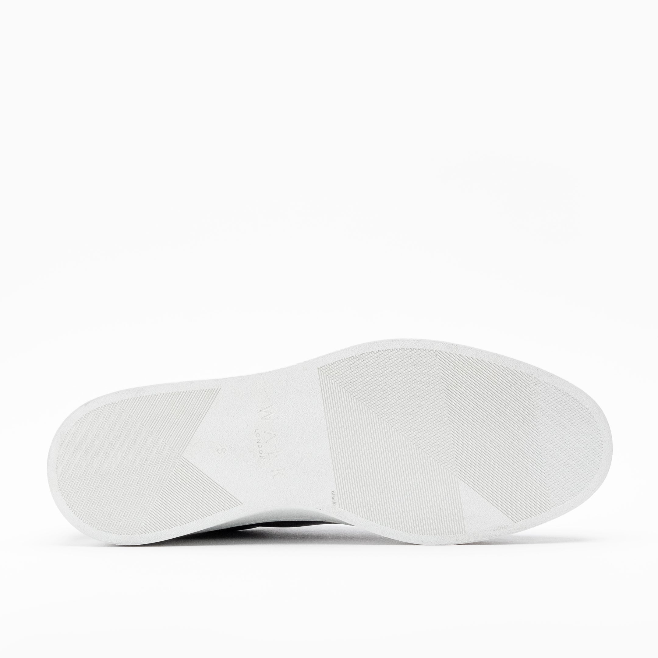 Walk London Mens Marco Trainer in White Leather