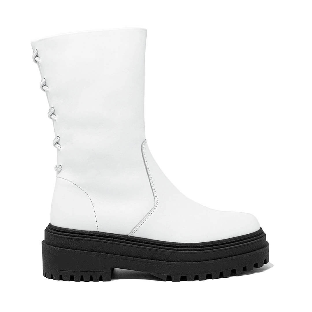 Walk London Margot White Calf Boot Main