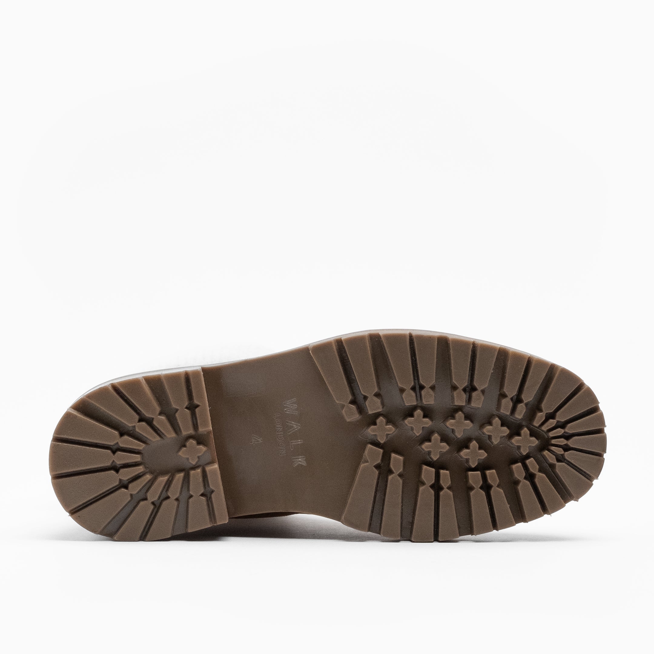 Walk London Women's Marina Knitted Collar Hiking Boot in Tan Suede