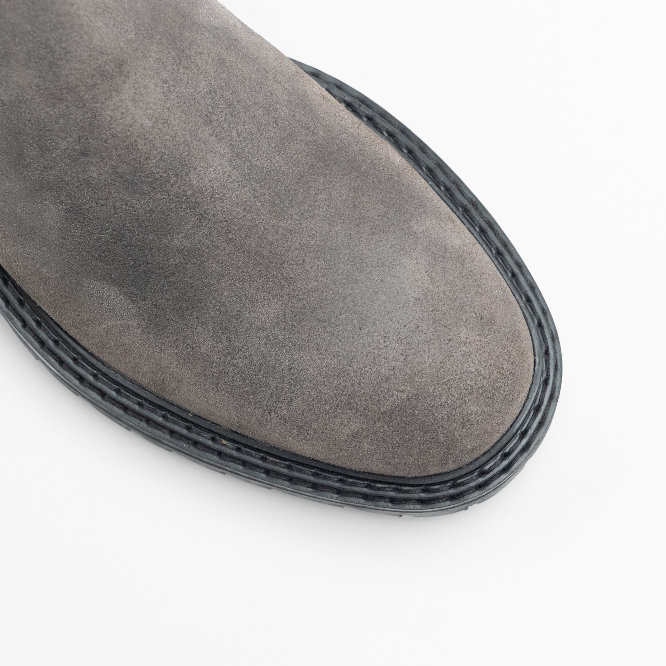 Walk London Mens Marino Chelsea Boot in Grey Suede