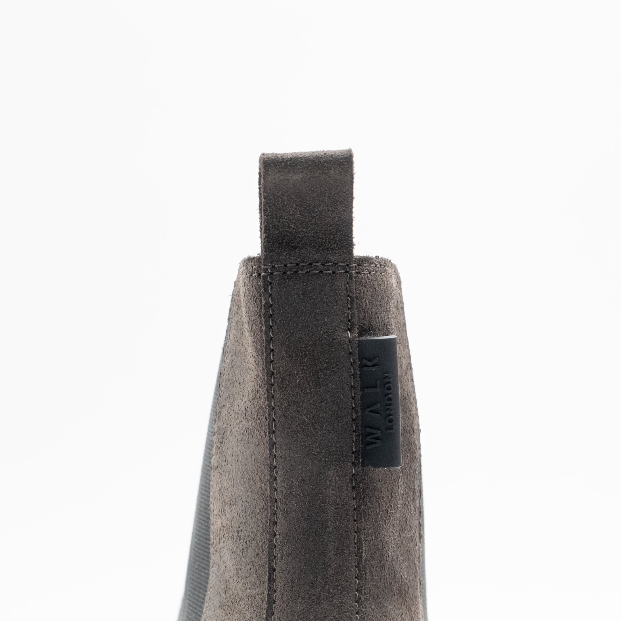 Walk London Mens Marino Chelsea Boot in Grey Suede