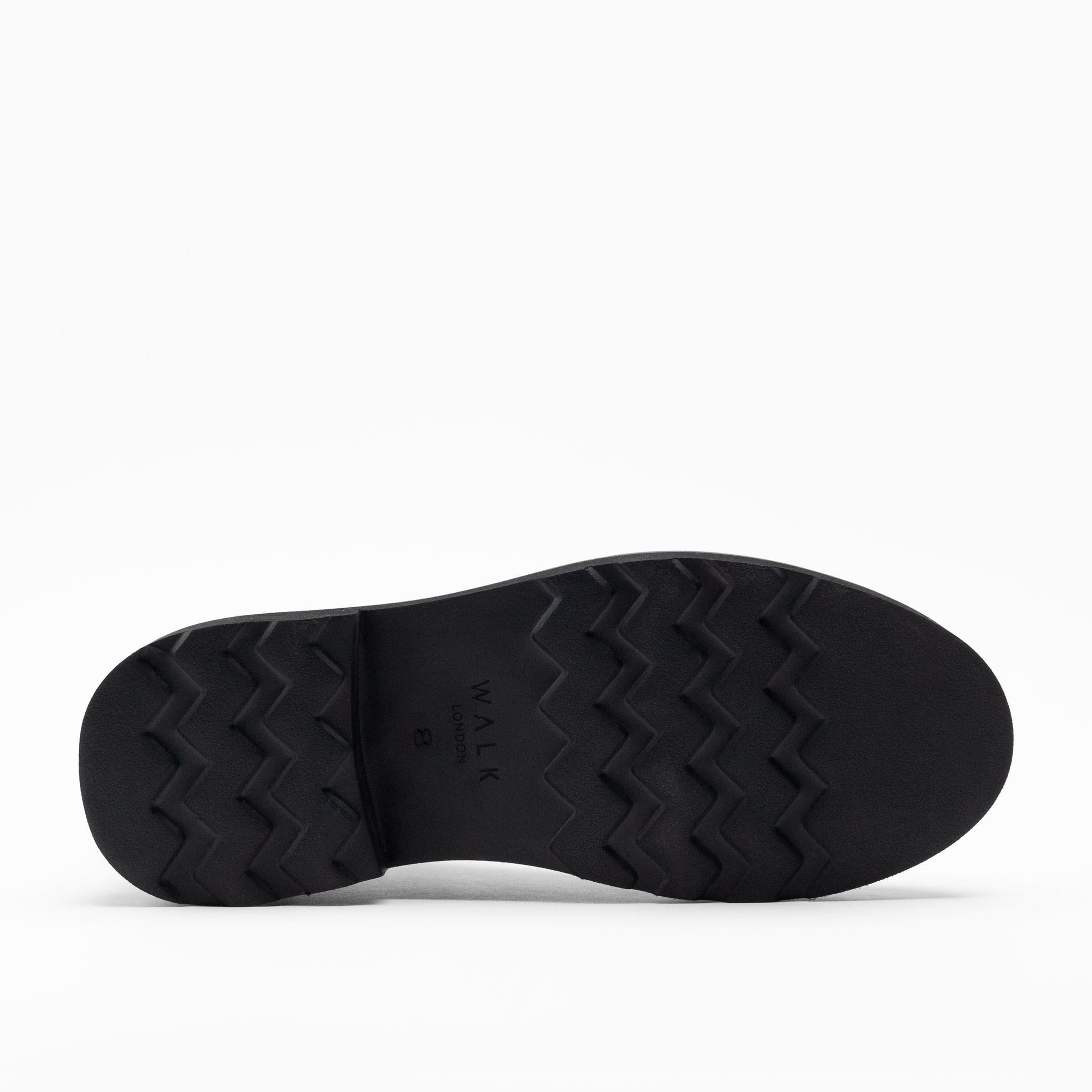 Walk London Mens Max Lace Boot in Black Grain Leather