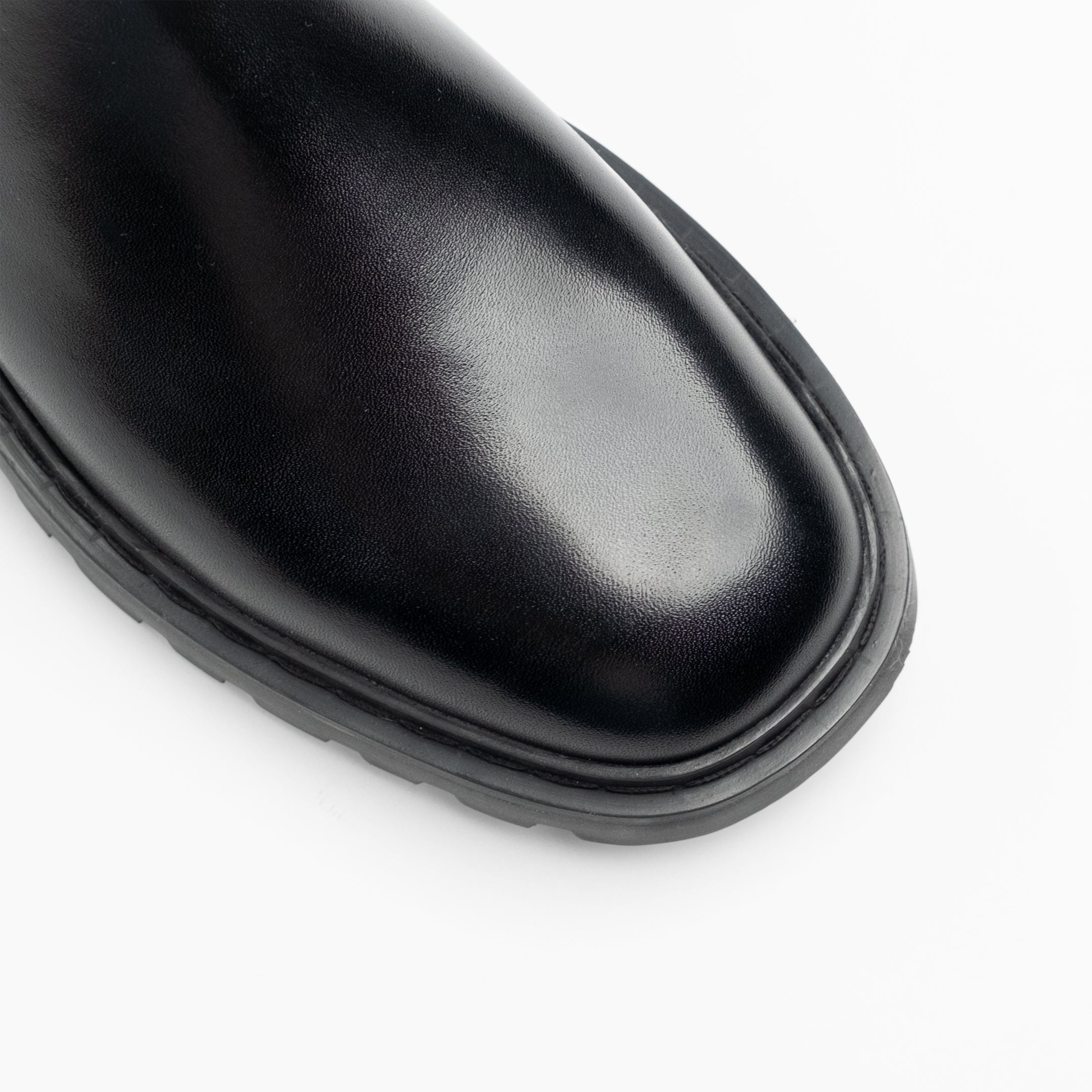 Walk London Mens - Milano Zip Boot - Black Leather