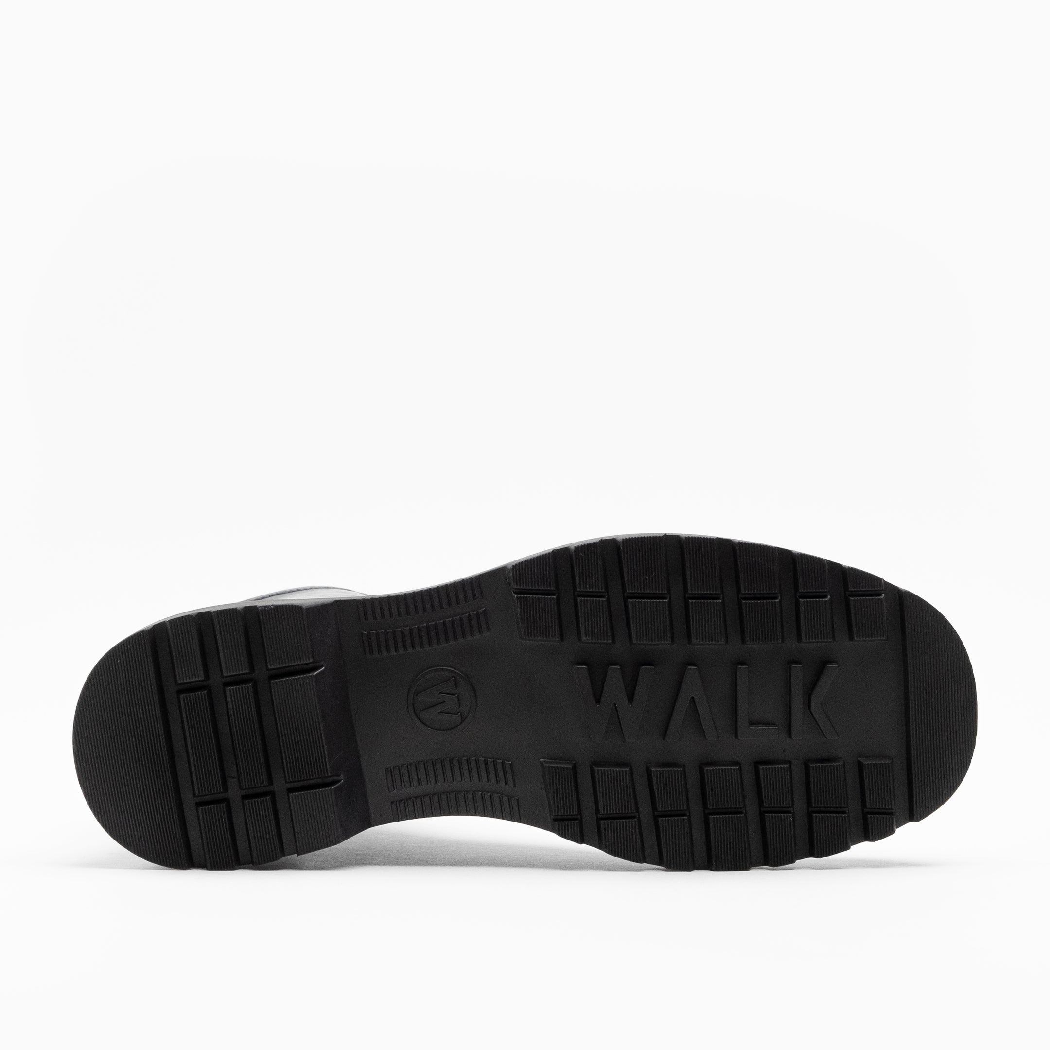 Walk London Mens - Milano Lace Boot - Black Leather