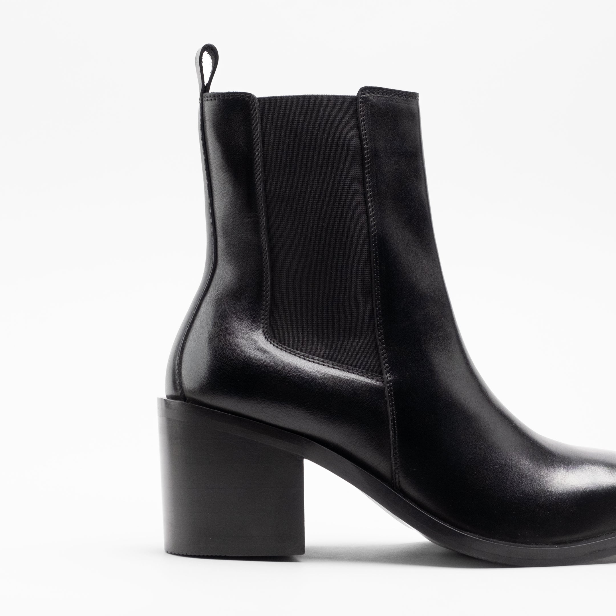 Walk London Mens - Nola Chelsea Boot - Black Leather