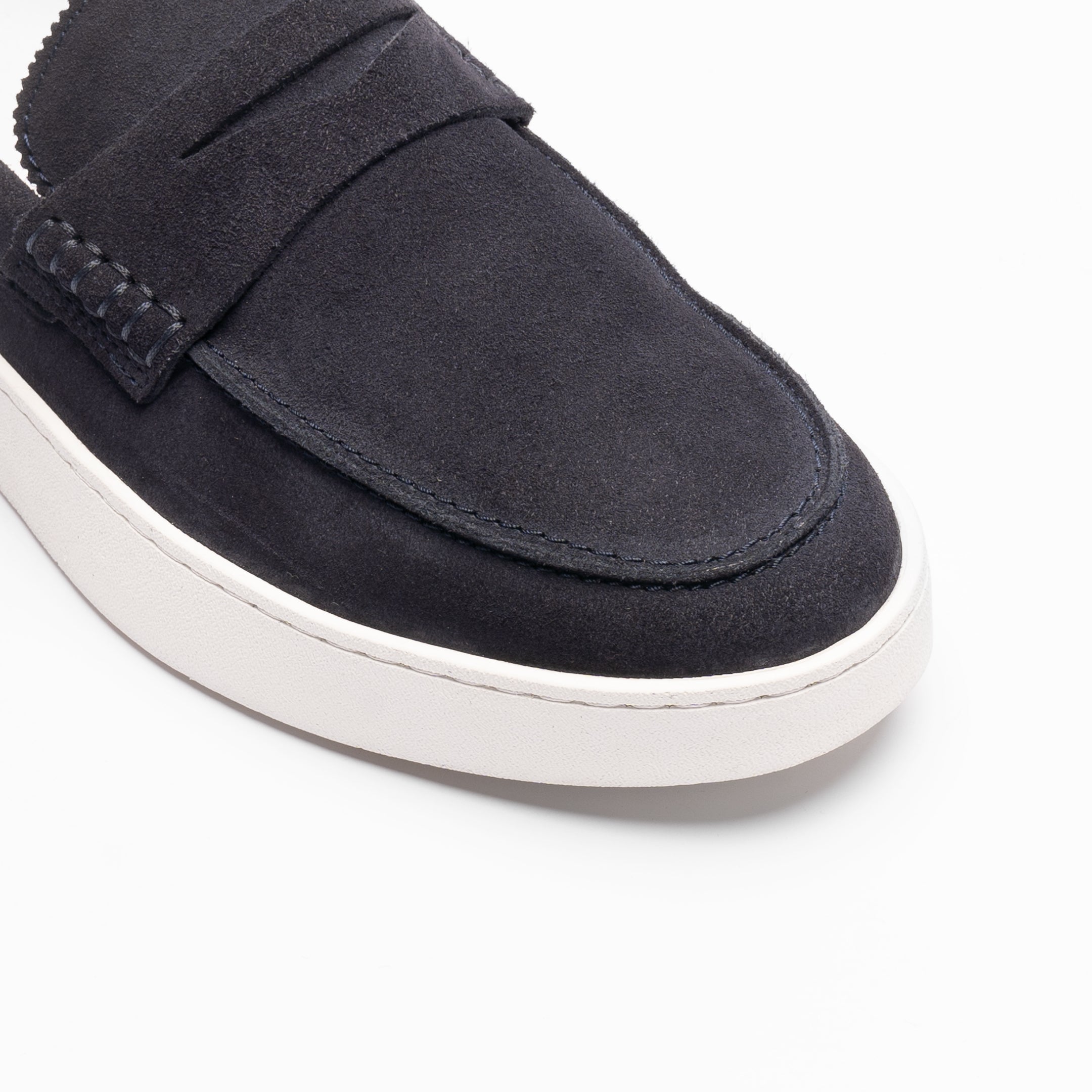 WALK London Mens Paolo Loafer Navy Suede